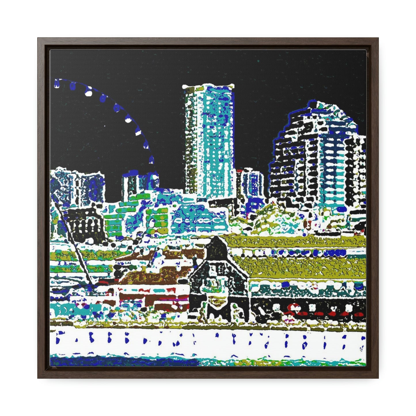 Gallery Canvas Wraps, Square Frame ... That Classic Wheel ... 'Seattle's Wheel' ... & Old Classic Waterside Vendors ...  'Family Archives' ... Original Works ...