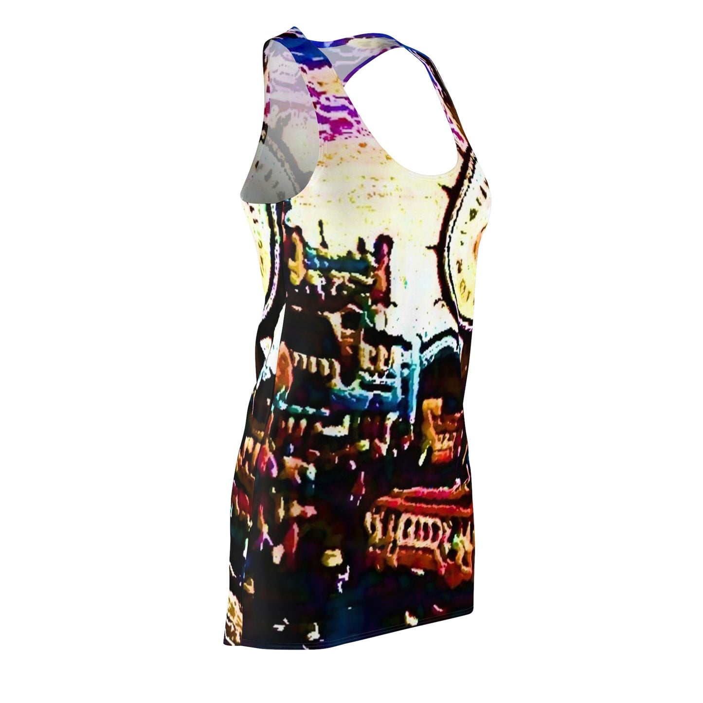 Women's Cut & Sew Racerback Dress ... "No.9 Fishermen's Grotto - Fishermen's Wharf, SF, California" ... Family Archives: 1970's ... Original Works ...