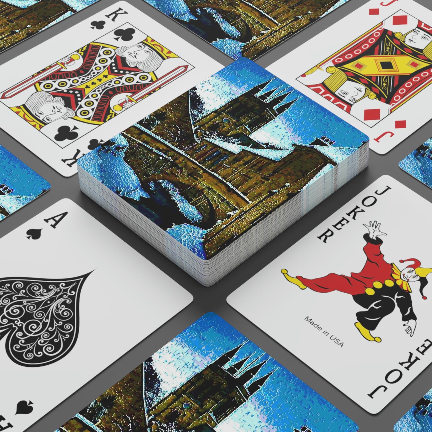 Custom Poker Cards ...  Walikng The Streets & Alleys ... 'Strolling The Canals ... '  ... Original Works  ...