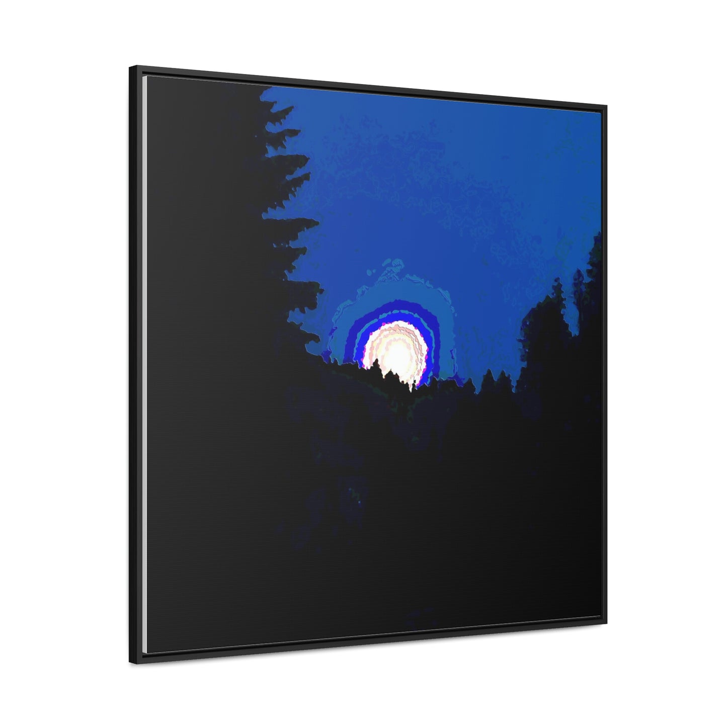 Gallery Canvas Wraps, Square Frame ... "The Road Home" ...' Over The River & Through The Woods To? ...' ... Moonscape Near Elk City, Idaho ... Original Works ... 5Jan23 ...