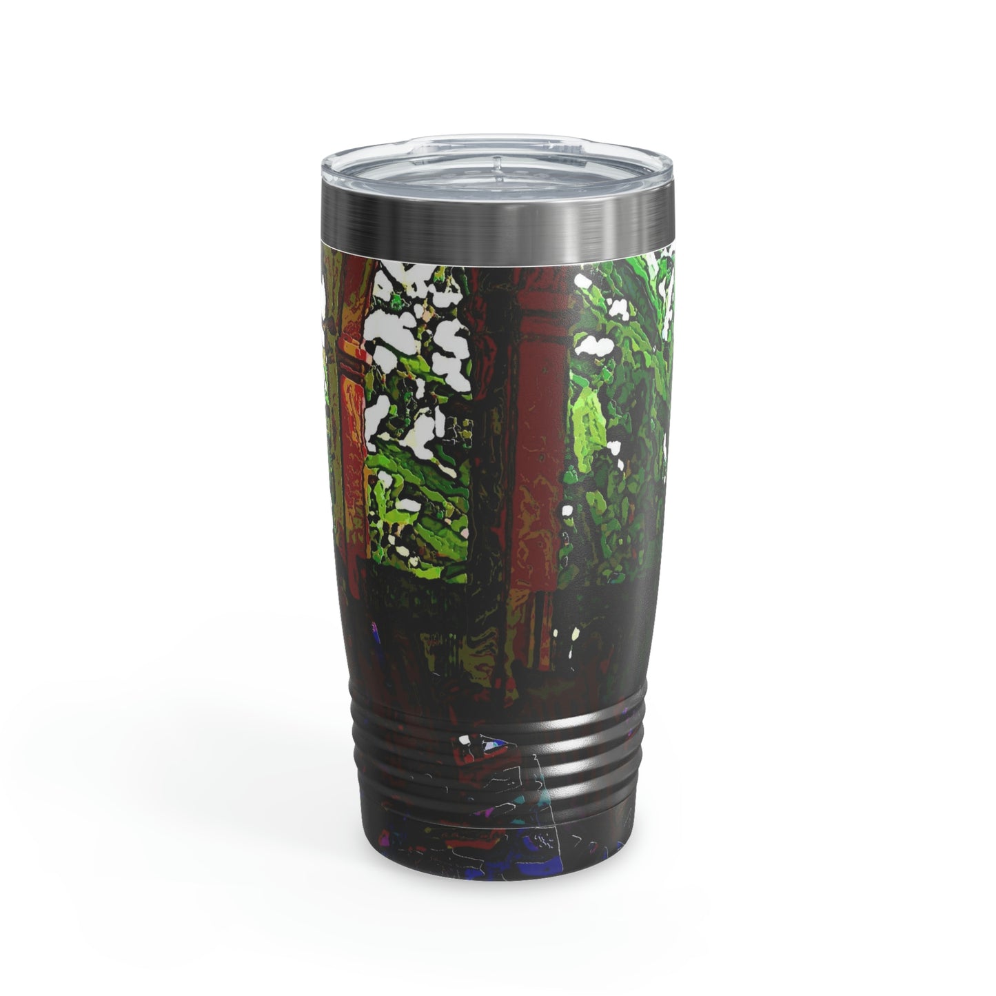 Ringneck Tumbler, 20oz ... Lanai & Rocking Chairs At: 'The Pink Palace' ... The Royal Hawai'ian ... Honolulu, HI ... '27Oct2014' ... Original Works ...