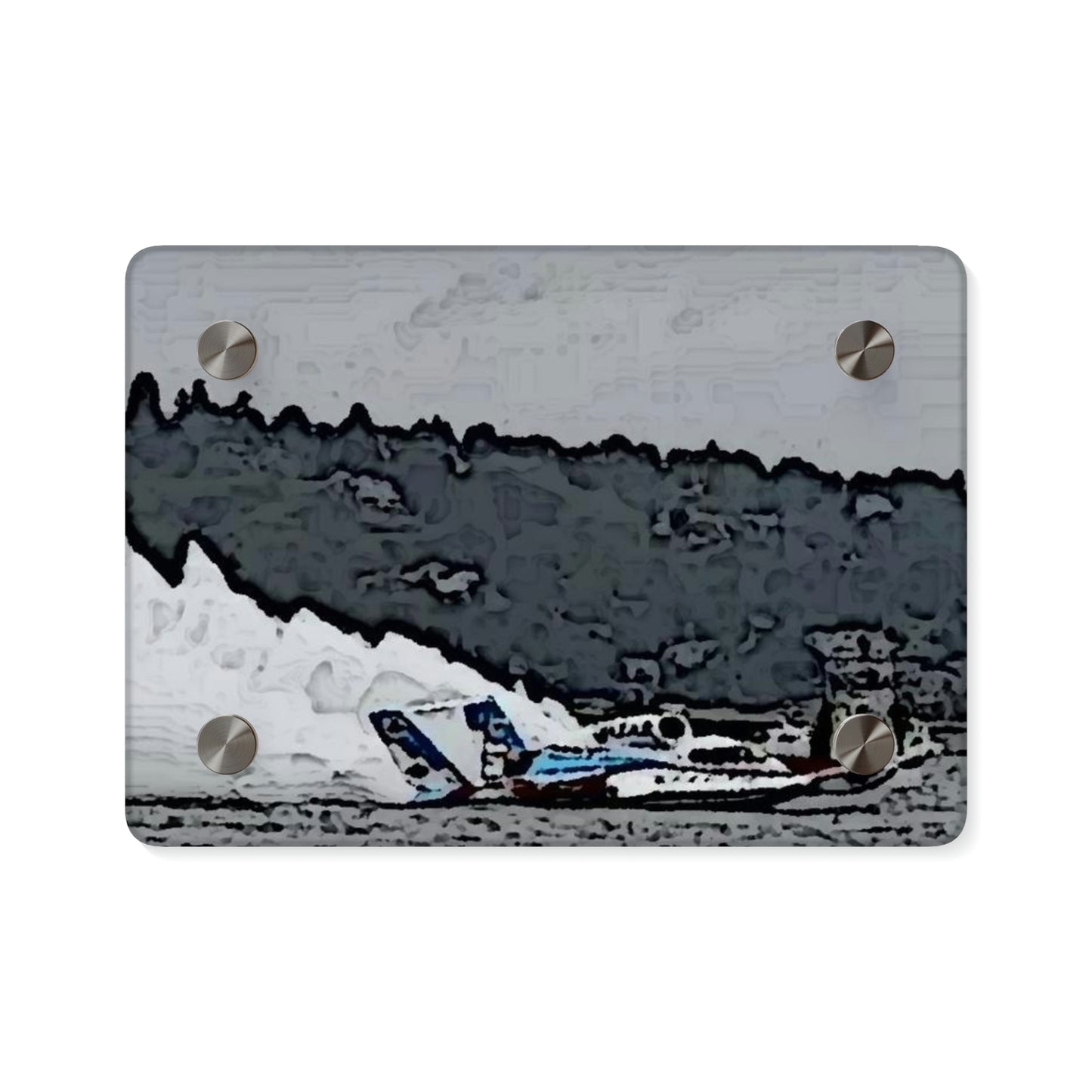 Acrylic Wall Art Panels ... Seattle Columbia Cup On Lake Washington ... "Dave Wilcox Heads For The Win" ... Associate Gift-Photo ... Original Works ...