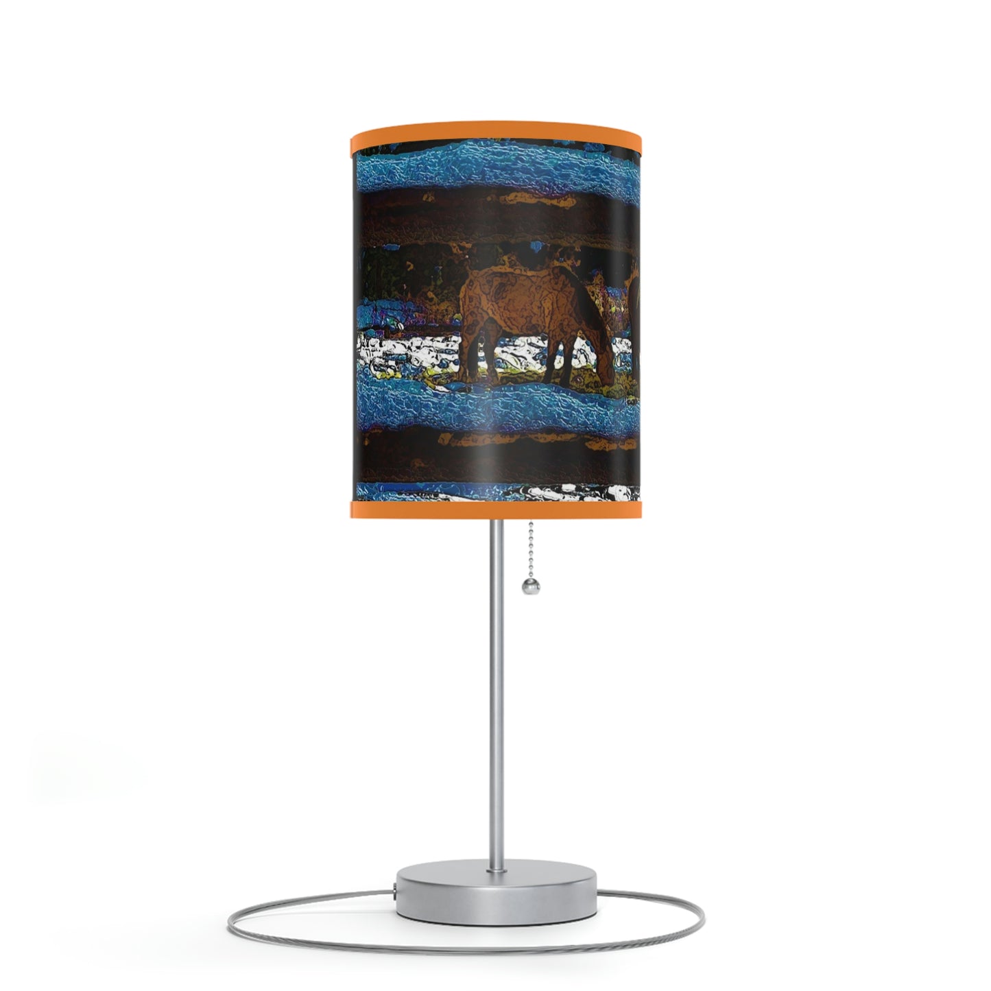 Lamp on a Stand, US|CA plug ... Corraled Horses In Winter ... Central Idaho, 5,600 Ft. Elevation