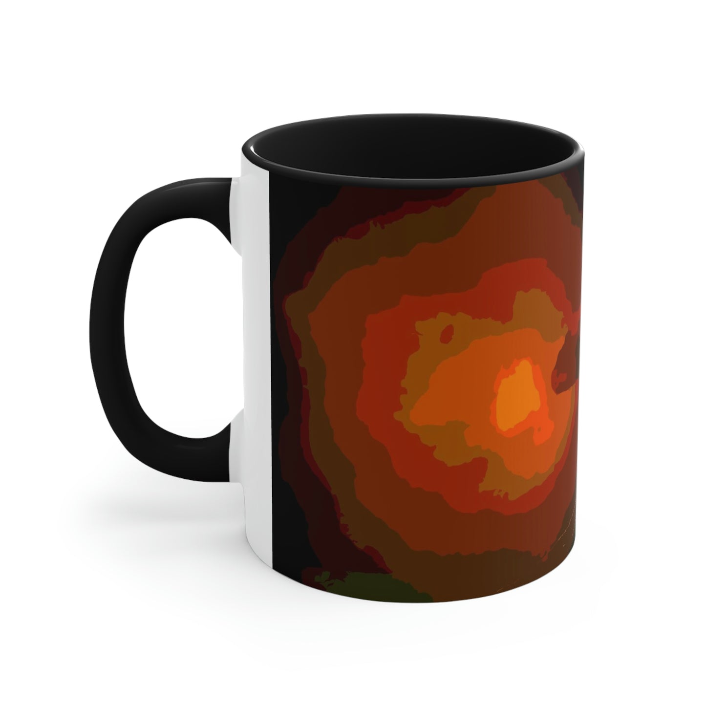 Accent Coffee Mug, 11oz ... Ruger .357 Magnum Early-Morning-Target-Practice ... 'Circa April 2022' ... Original Works ...