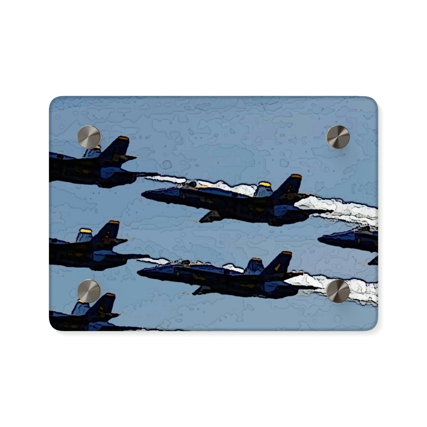 Acrylic Wall Art Panels ... Seattle Seafair ..."Blue Angels Run Over Lake Washington" ... Circa Mid 1980's ... Dr FJ Holt ... Original Works ...