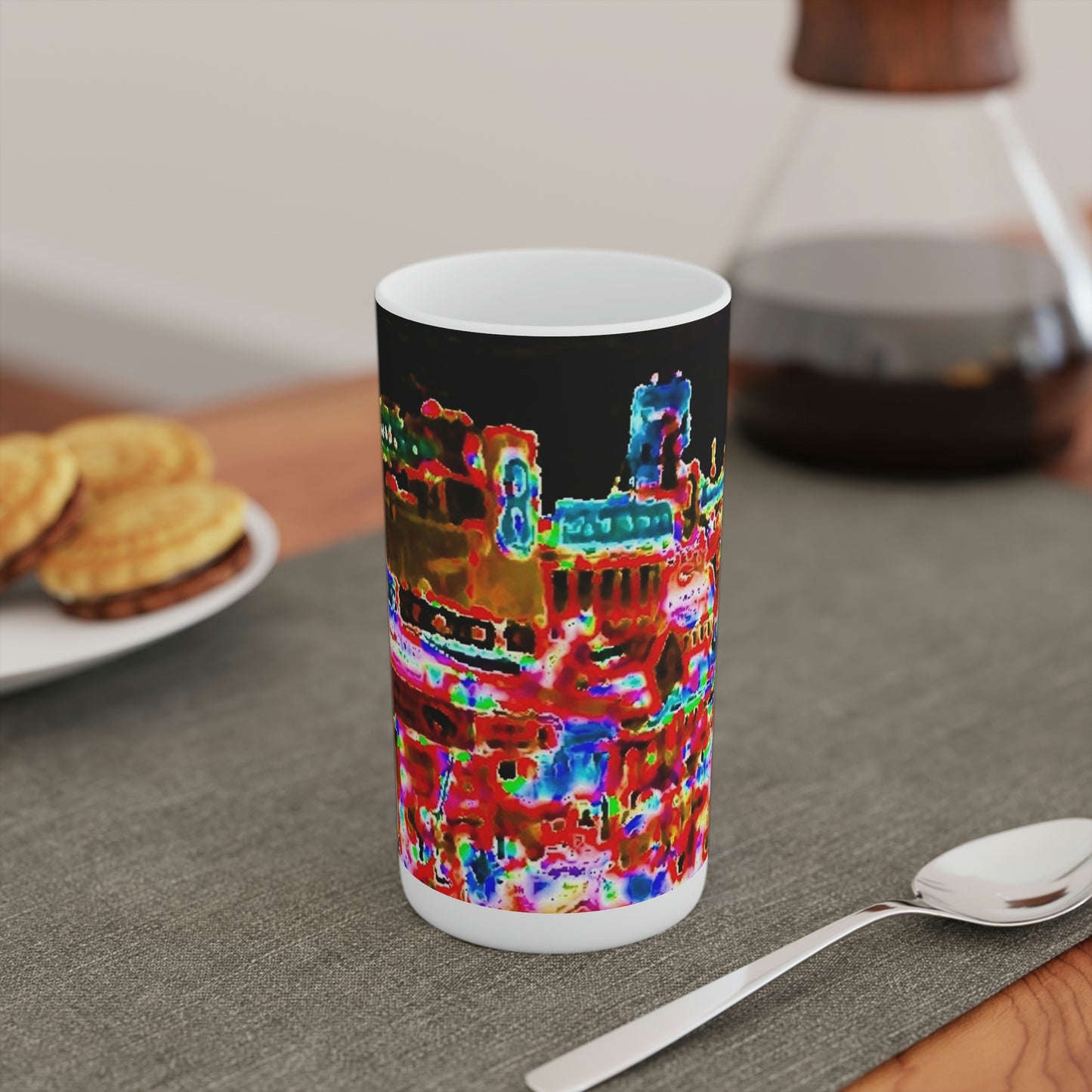 Conical Coffee Mugs (3oz, 8oz, 12oz) ... "No.9 Fishermen's Grotto - Fishermen's Wharf, SF, California" ... Family Archives: 1970's ... Original Works ...
