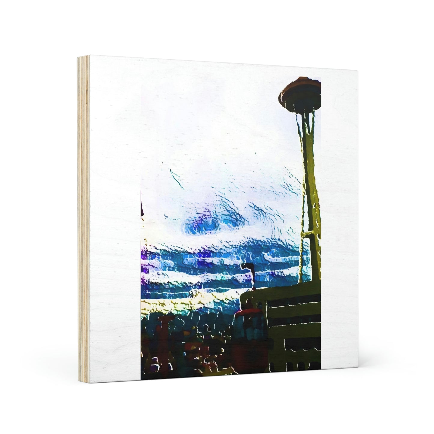 Wood Canvas ... Air Tram-Way Gondola & Seattle Space Needle: Seattle World's Fair: 1962 ... Original Works ...
