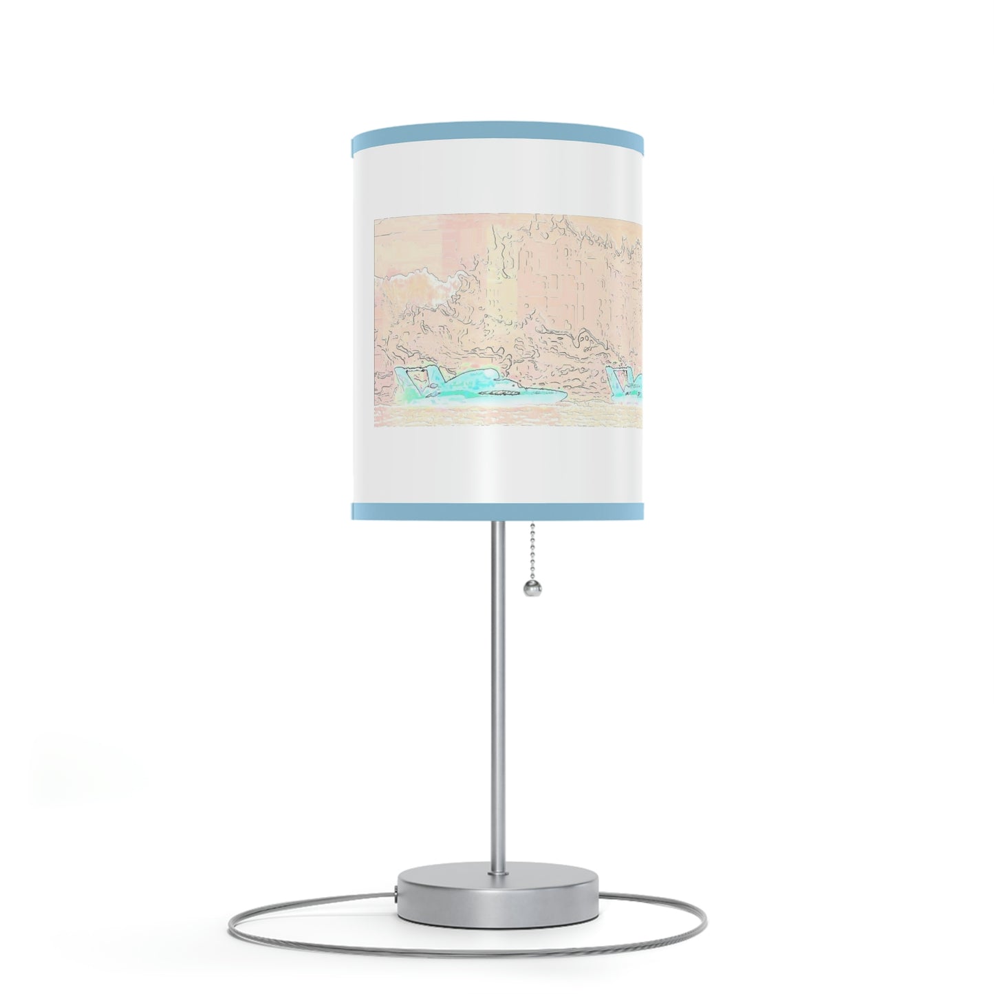 Lamp on a Stand, US|CA plug ... Seattle Columbia Cup On Lake Washington ... "Dave Wilcox Heads For The Win" ... Associate Gift-Photo ... Original Works ...