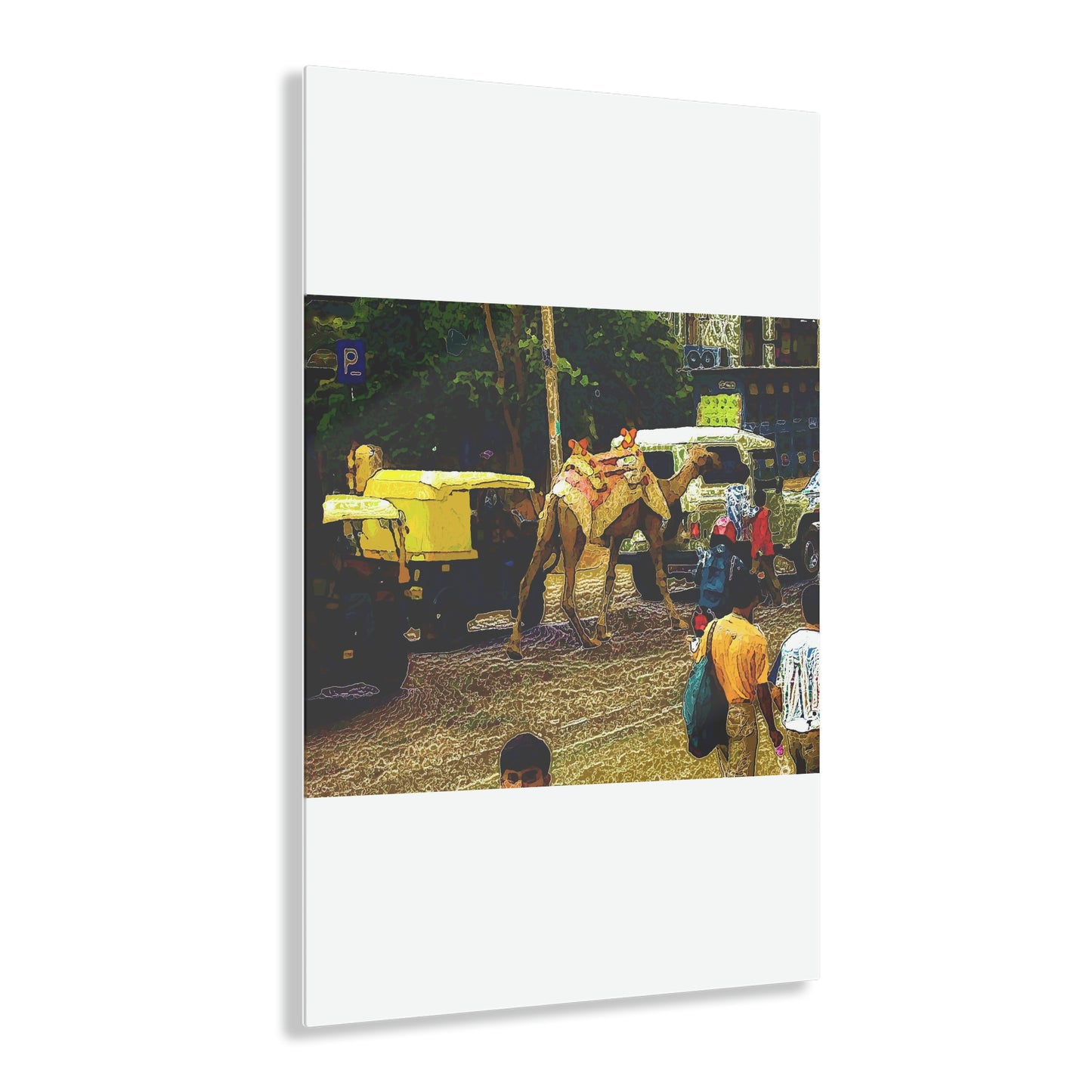 Acrylic Prints ... "Truckin'-Up-To-Buffalo ... 'Oops - Wrong Country' ... Truckin'-Up-To-New Delll -'E' ... " ... (Delhi, India) ... 5July2007. Original Works ...
