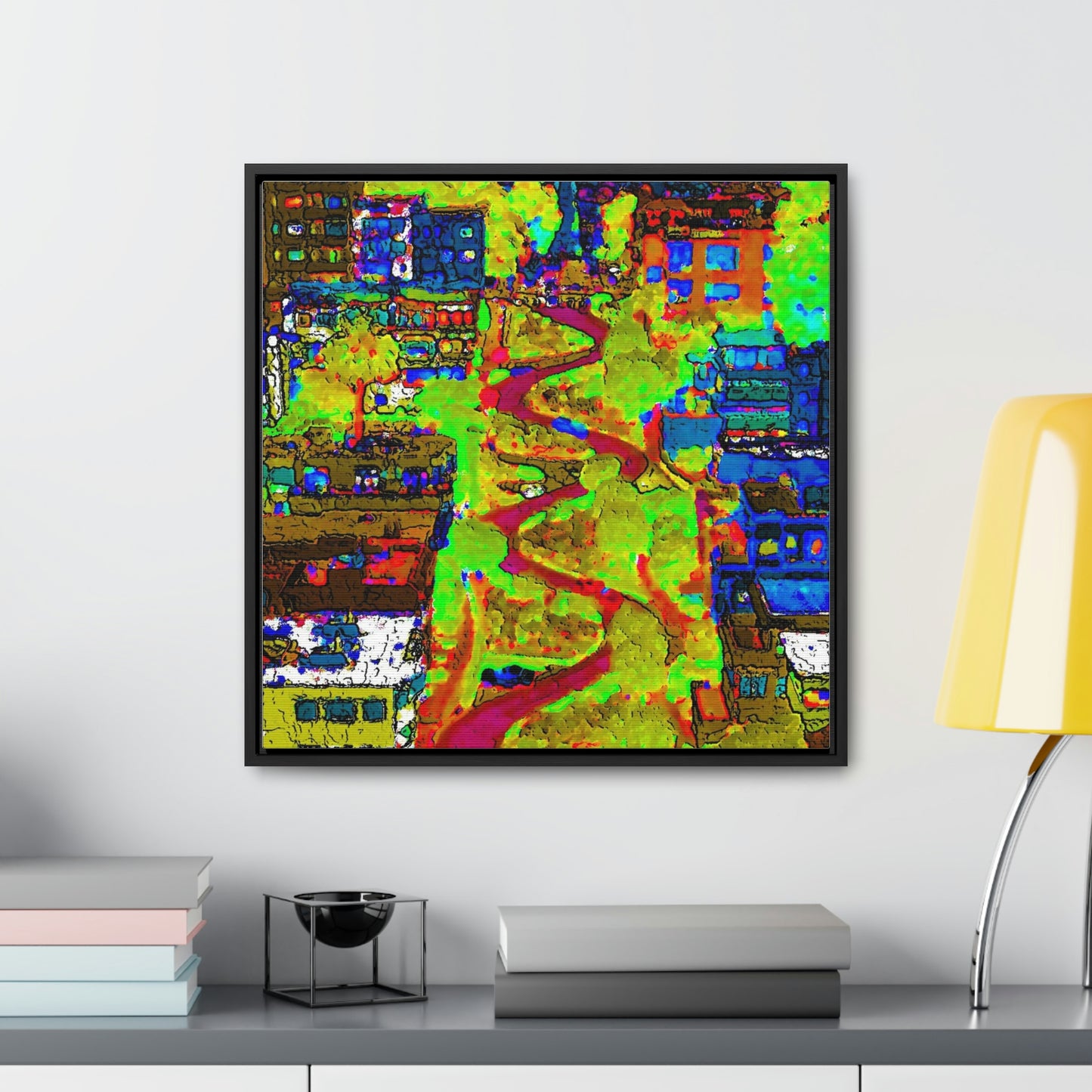 Gallery Canvas Wraps, Square Frame ... A Crazy Street ... 'Eight Winding Curve-Switchbacks' ... "Lombard Street, San Francisco, CA' ... Family Archives: 1970's ... Original Works ...