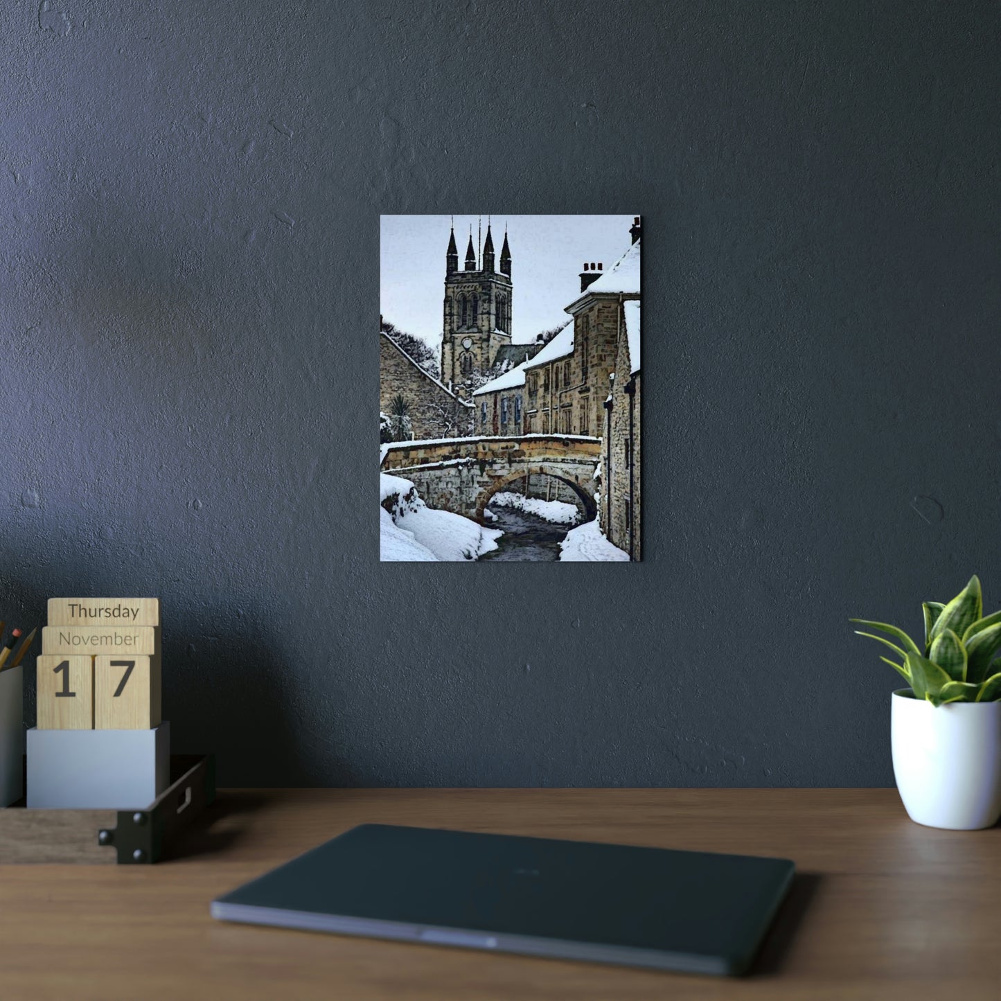 Aluminum Composite Panels ... A Bridge, A Canal, A Cathedral ... "To Stroll Over-Through-And-By" ... Central England: Circa 2005 ... Original Works ...