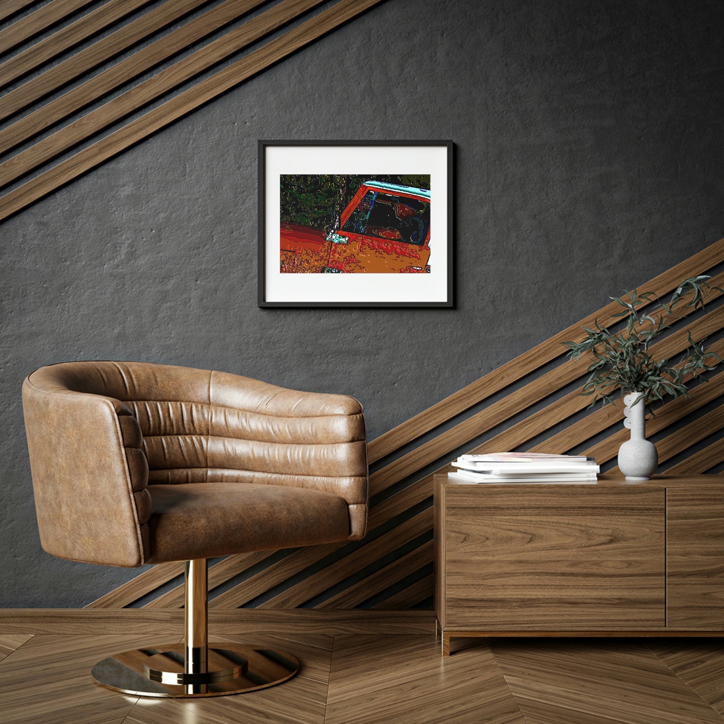 Framed Posters, Matte ... How-To-Drive-Idaho's-Mountain_Roads ... "Like A Professional" ... "Truckin' Like The Doo-Dah-Man" ...