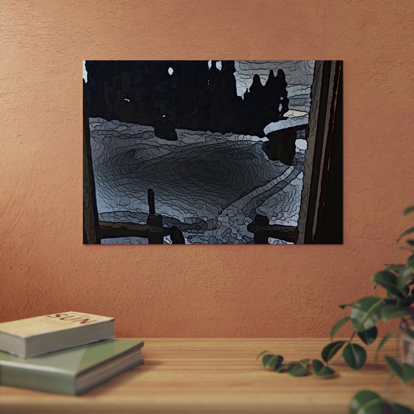 Aluminum Composite Panels ... "It's Warm Inside & Very Cold Outside" ... Duty Calls ... Winter-Cabin-Scene: December 2022 ... Original Works ...