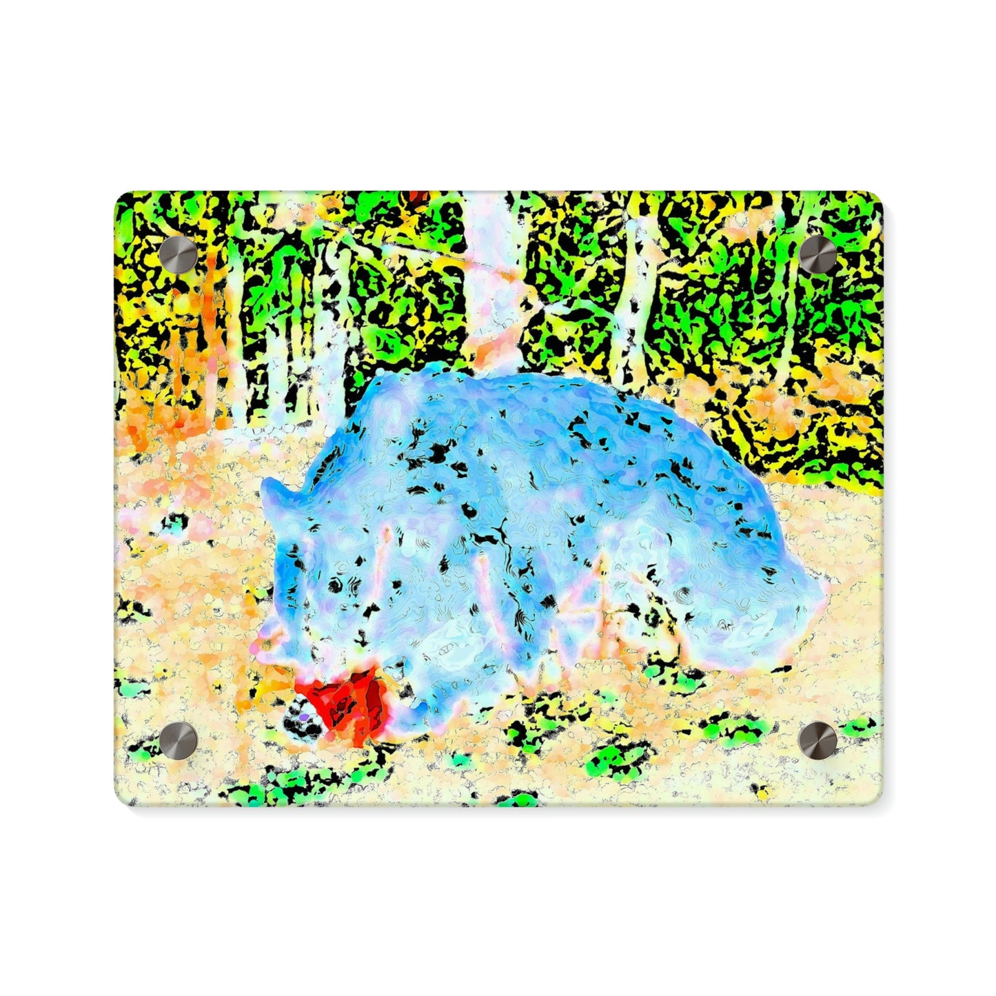 Acrylic Wall Art Panels ... RCY: "Rhett Creek Yogi ... '500 Lbs Of Autumn Season Hunger' ..."  ... September 2022 ... Central Idaho ... Original Works ...