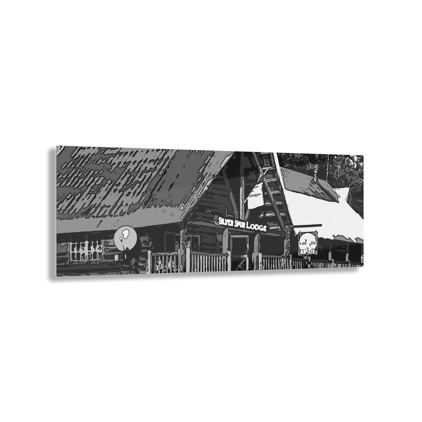 Acrylic Prints ... A Beautiful Lodge & Back-Country Outfitter In A Mountain Town ... 'Dixie, Idaho, November 2022' ... Original Works ...