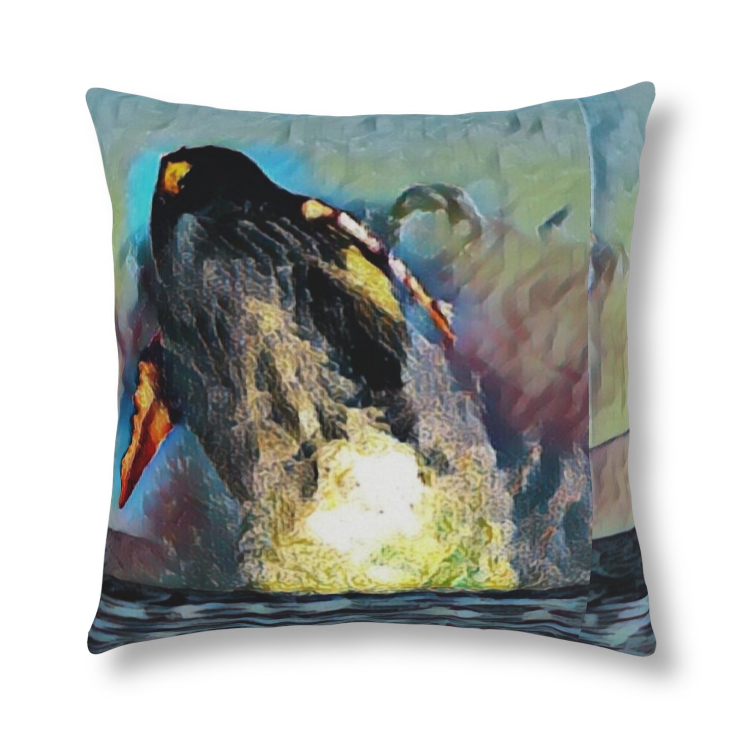 Waterproof Pillows ... An Extraordinary Humpback Breach ... 'With Explosive Energy' ... Family Archives (KPH) ... Circa: 21st Century. Maui, HI ... Original Works ...