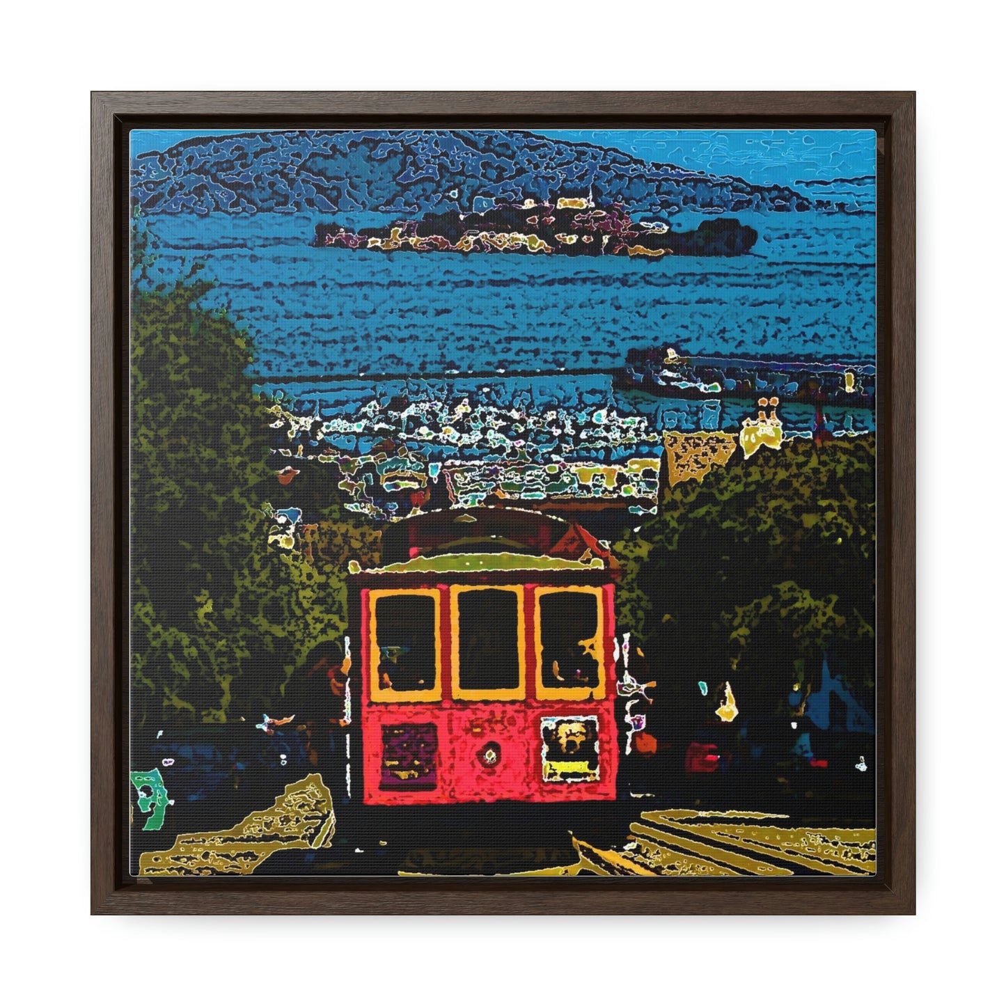 Gallery Canvas Wraps, Square Frame ... San Francisco ... 'A Rice-A-Roni-A-San Francisco Treat' ... "A Cable Car Classic" ... Family Archives: 1973 ... Original Works ...