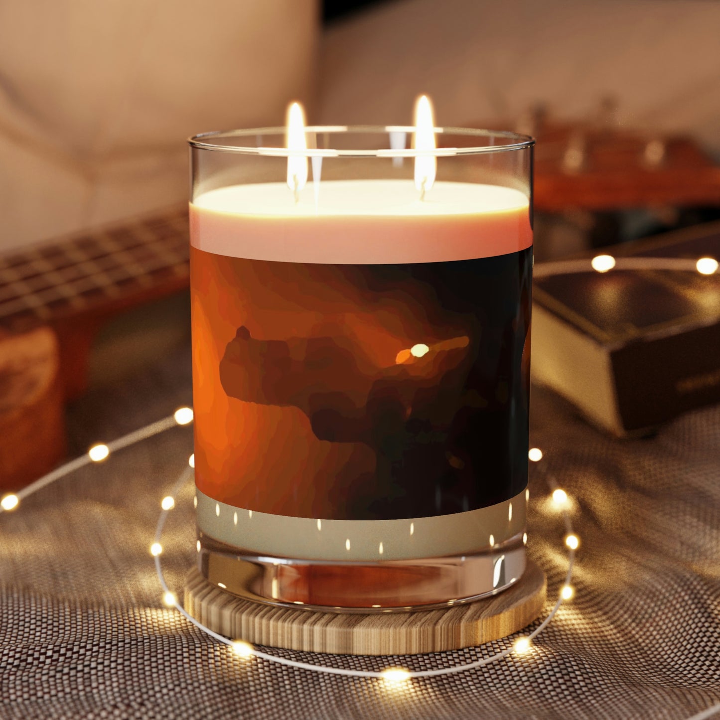 Scented Candle - Full Glass, 11oz ... Ruger .357 Magnum Early-Morning-Target-Practice ... 'Circa April 2022' ... Original Works ...