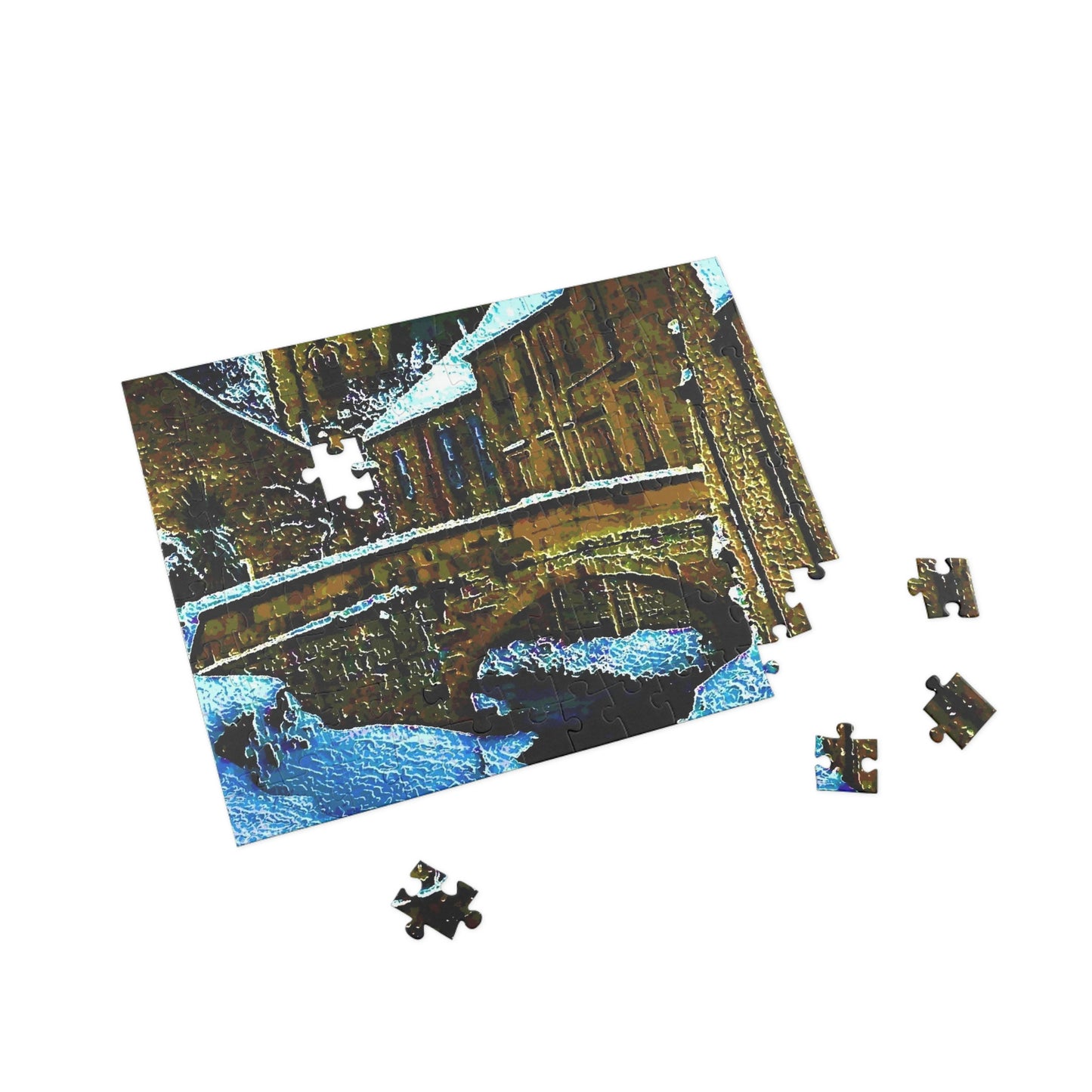 Puzzle (96, 252, 500, 1000-Piece) ...  Walikng The Streets & Alleys ... 'Strolling The Canals ... '  ... Original Works  ...