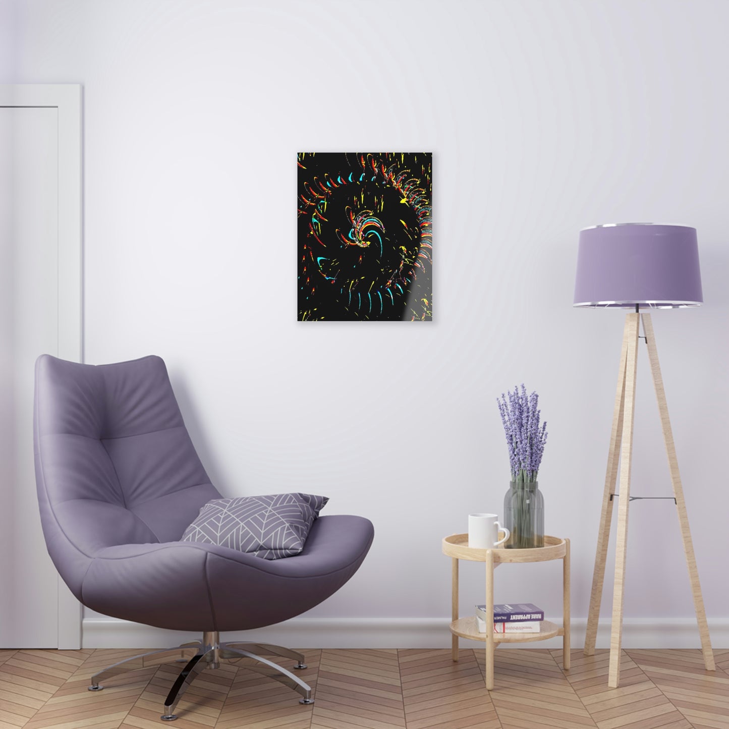 Acrylic Prints ... "Waning Moon" ... Central Idaho ... October 2022 ... Rendering Time: 22 Hours ... Original Works ...