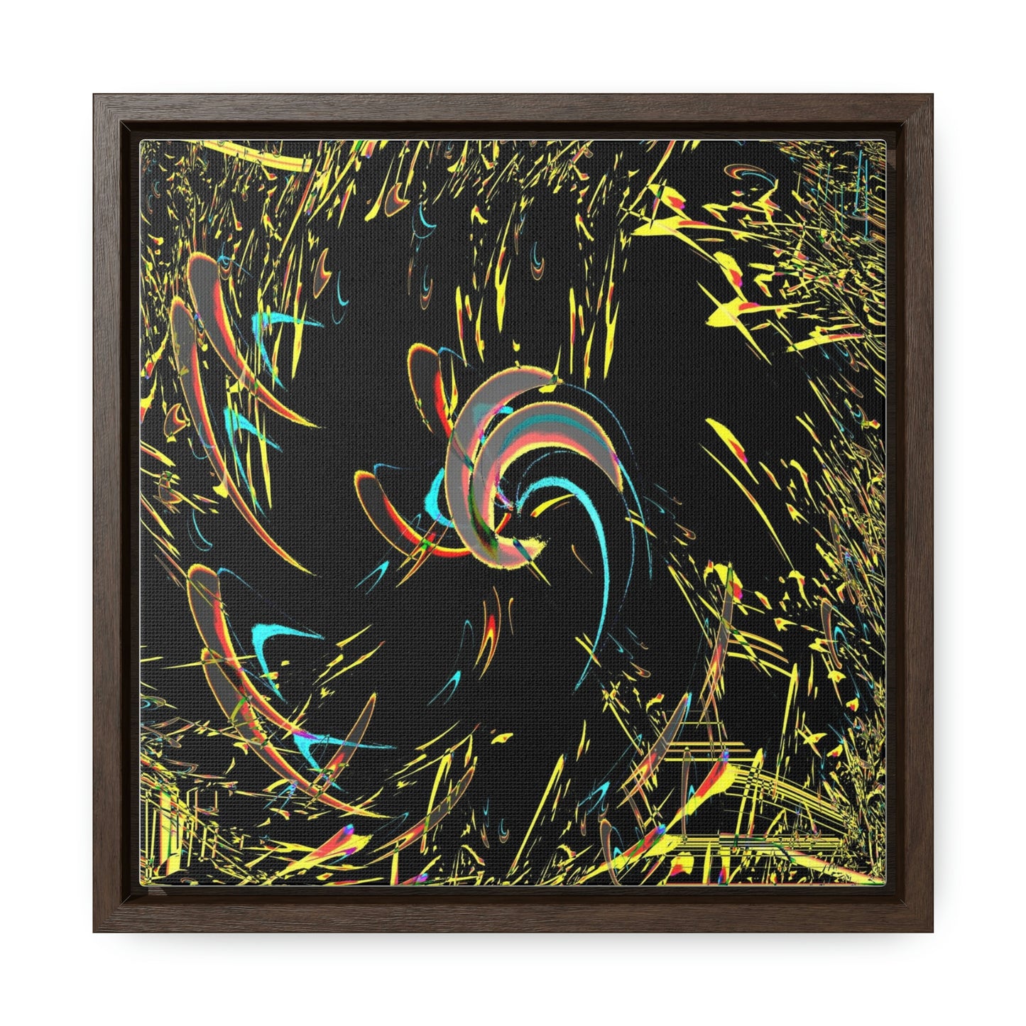 Gallery Canvas Wraps, Square Frame ... "Waning Moon" ... Central Idaho ... October 2022 ... Rendering Time: 22 Hours ... Original Works ...