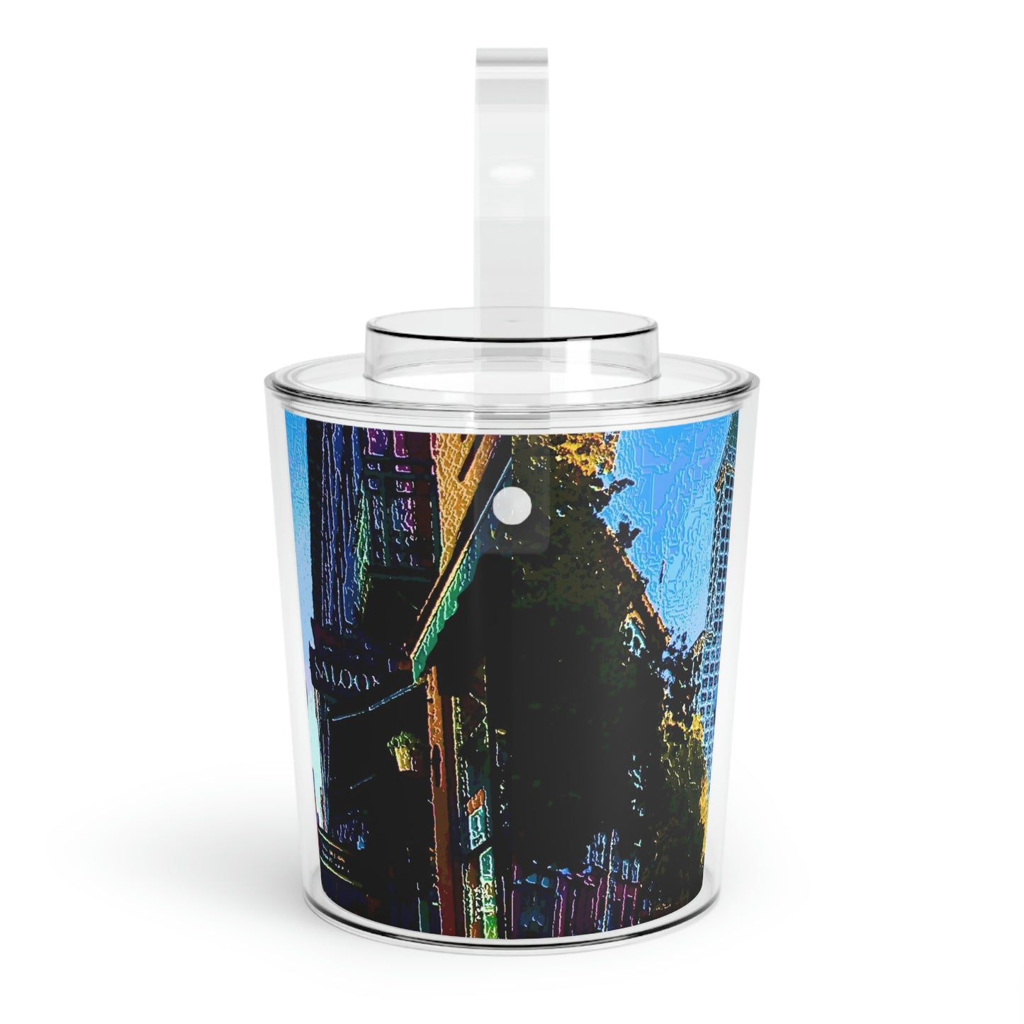 Ice Bucket with Tongs ...  Pioneer Square & Smith Tower ... 'That World Famous View' ... Colleague Supplied Photo ... Original Works ...