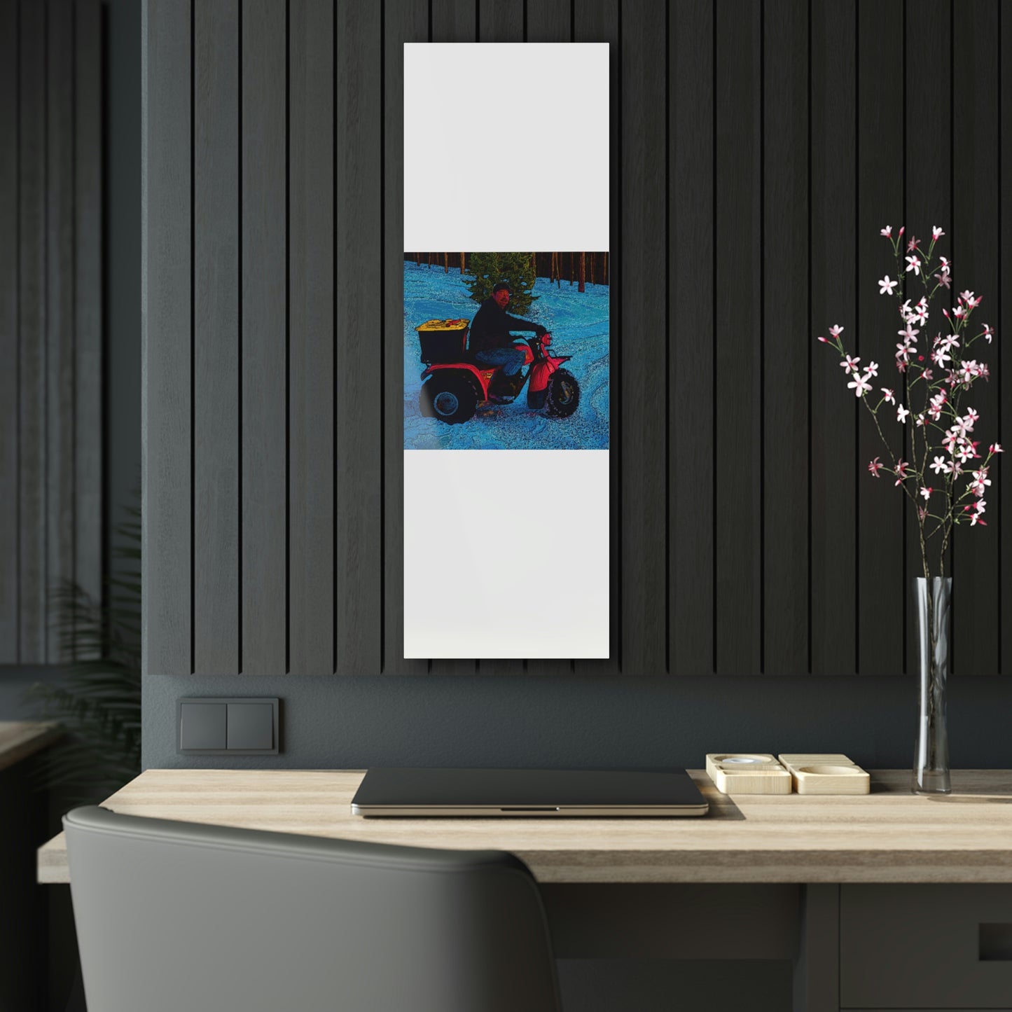 Acrylic Prints ... There's 2-Wheelin ... There's 4-Wheelin ... 'And-Of-Course' ... "There's 3-Wheelin-In-The-Snow" ...  Original Works ...