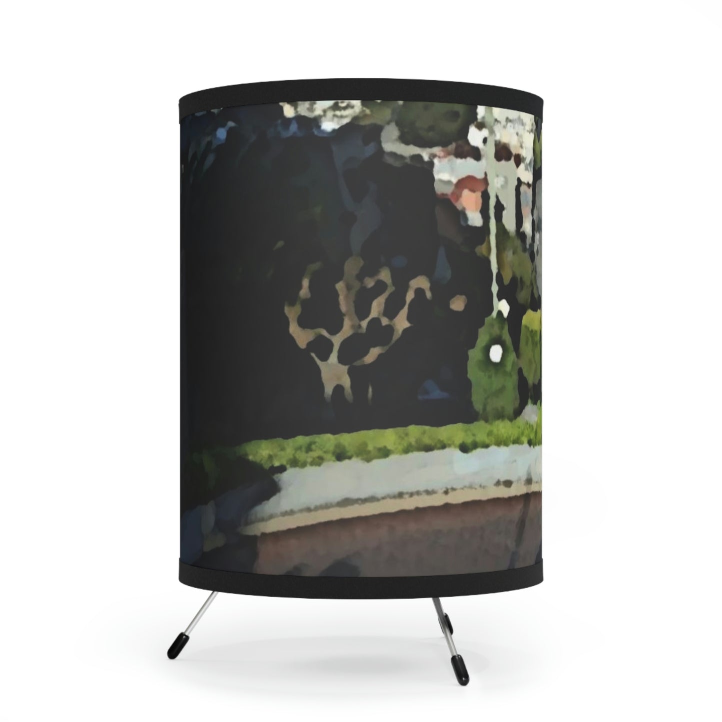 Tripod Lamp with High-Res Printed Shade, US\CA plug ... "Lombard Street San Francisco, CA, USA" ... Family Archives 1970's ... Original Works ...
