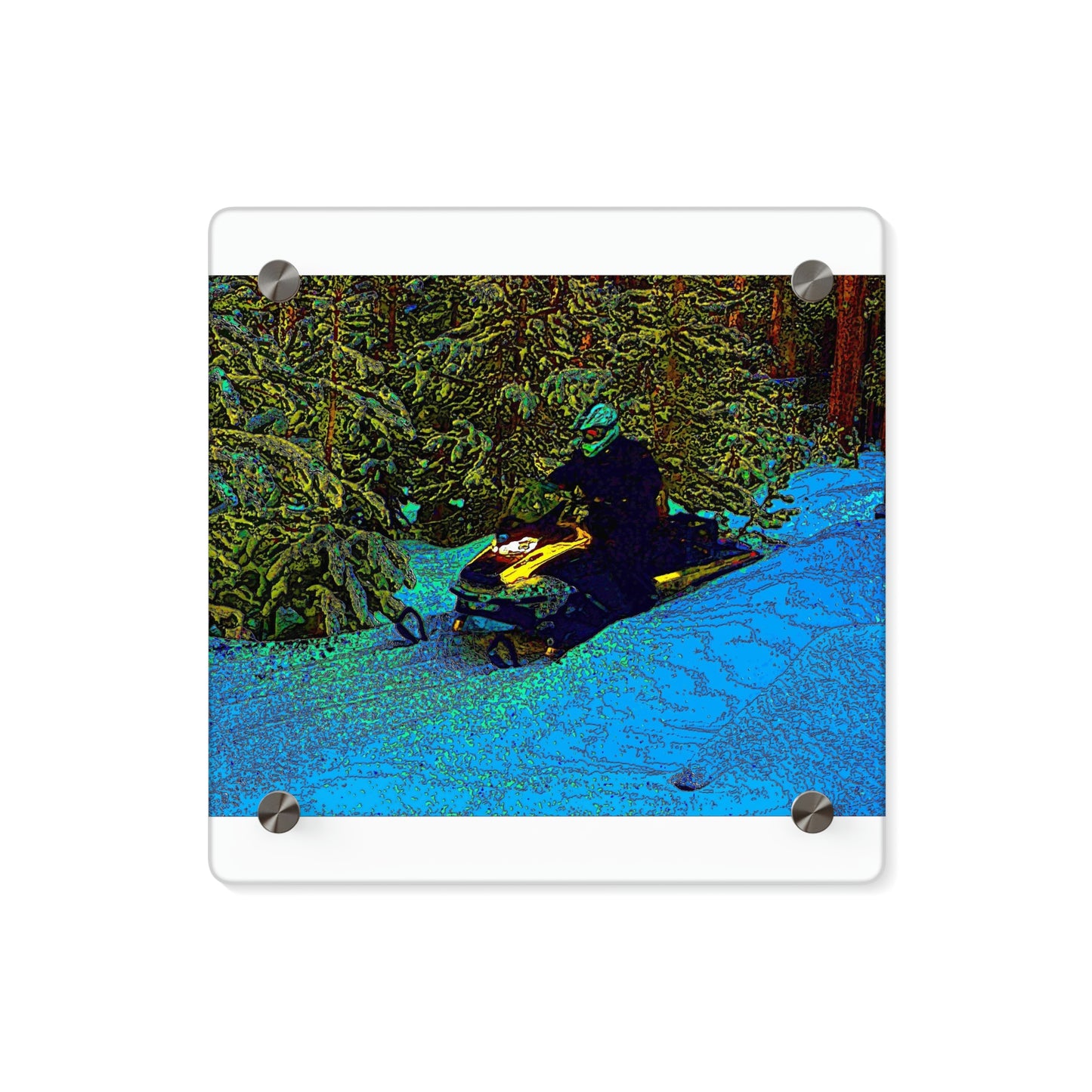 Acrylic Wall Art Panels ... Yep ... "Another Day ... Riding Through The Wilderness ... " ... February 2023 ... Original Works ...