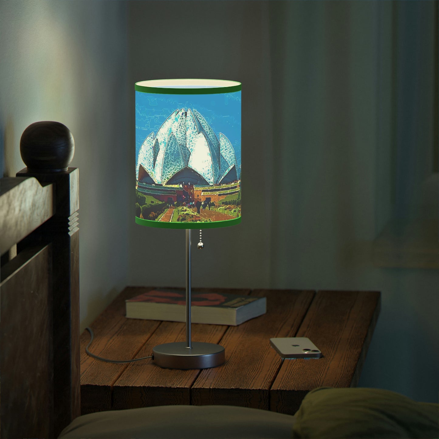 Lamp on a Stand, US|CA plug ... 'Bahai'i House-Of-Worship' ... "Lotus Temple: Delhi, India, 2008" ... Original Works ...