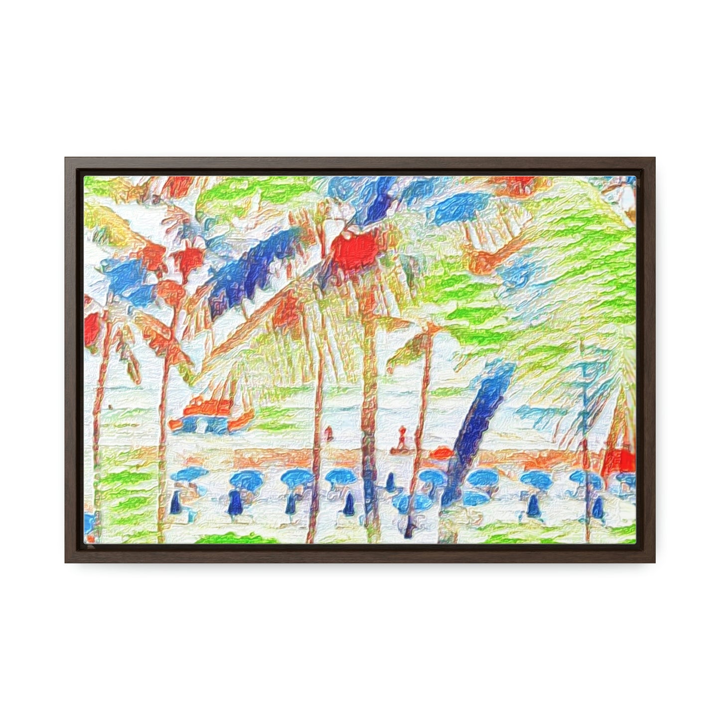 Gallery Canvas Wraps, Horizontal Frame ... "The Royal Hawai'ian: Waikiki Beach_Beach" ... Honolulu, HI ... Ocotber 2014 (Halloween) ... Original Works ...