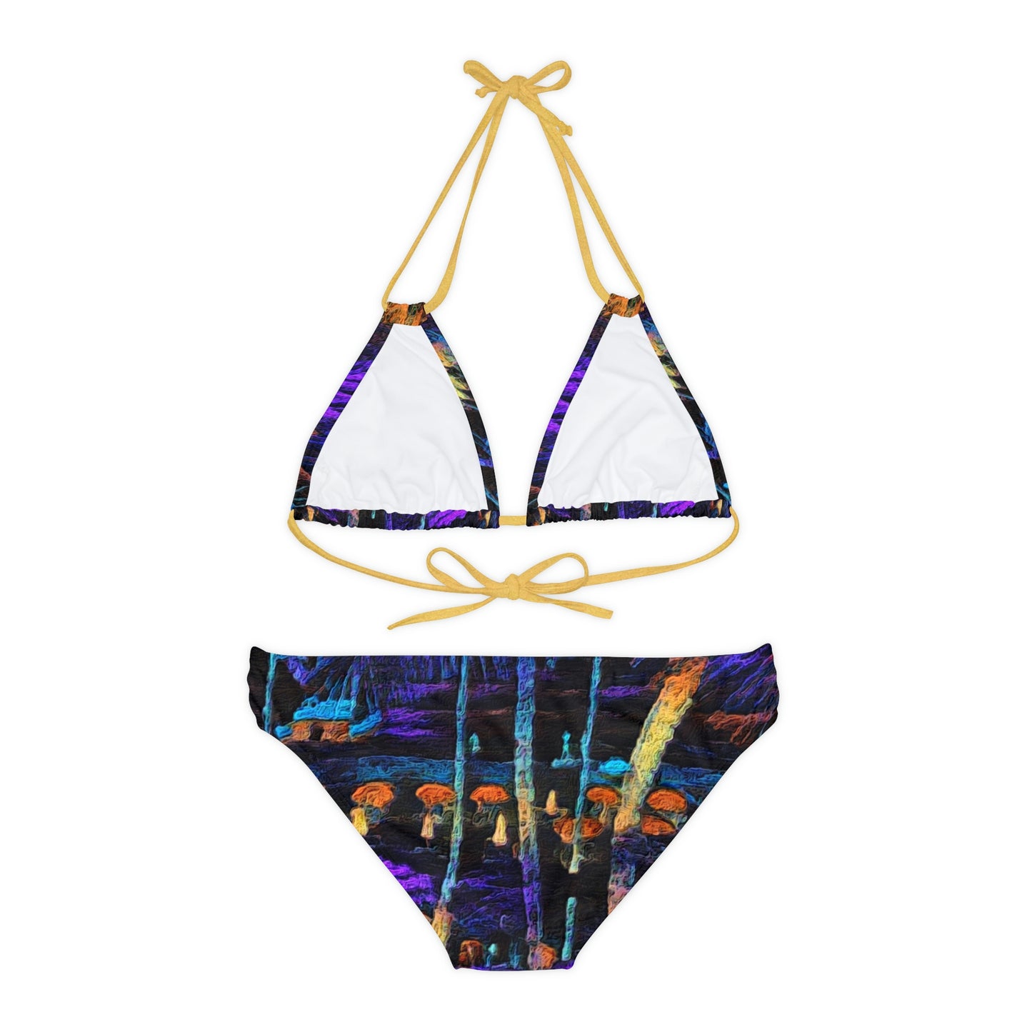 Strappy Bikini Set (AOP) ... "The Royal Hawai'ian: Waikiki Beach_Beach" ... Honolulu, HI ... Ocotber 2014 (Halloween) ... Original Works ...