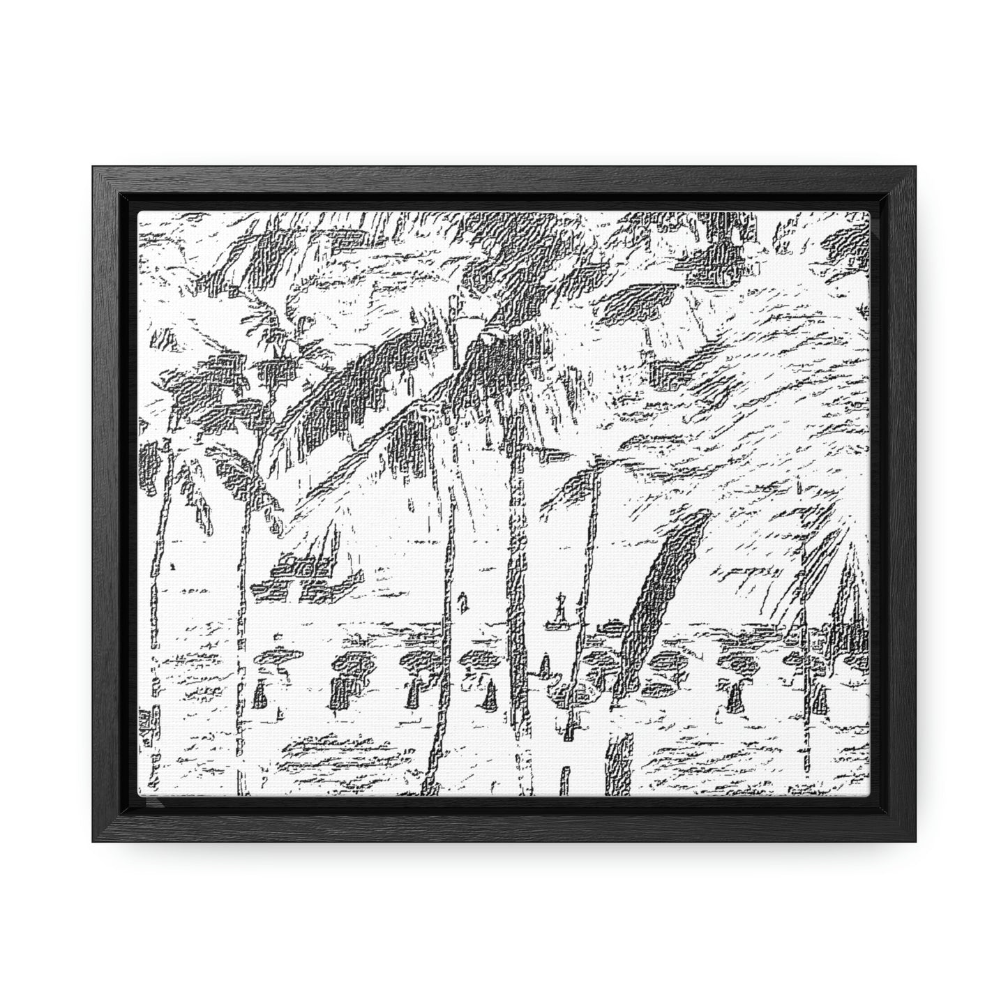 Gallery Canvas Wraps, Horizontal Frame ... "The Royal Hawai'ian: Waikiki Beach_Beach" ... Honolulu, HI ... Ocotber 2014 (Halloween) ... Original Works ...