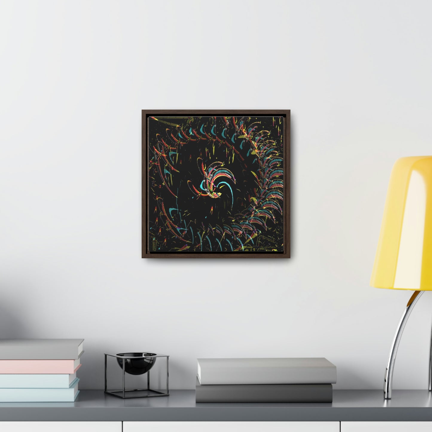 Gallery Canvas Wraps, Square Frame ... "Waning Moon" ... Central Idaho ... October 2022 ... Rendering Time: 22 Hours ... Original Works ...