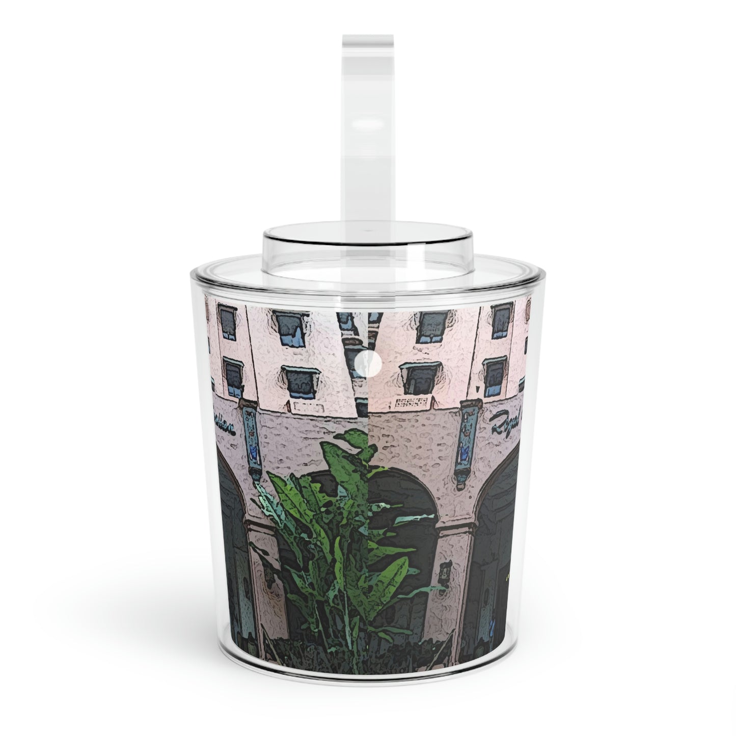 Ice Bucket with Tongs ...  "La Grande Entree" At: 'The Pink Palace' ... The Royal Hawai'ian ... Honolulu, HI ... '27Oct2014' ... Original Works ...