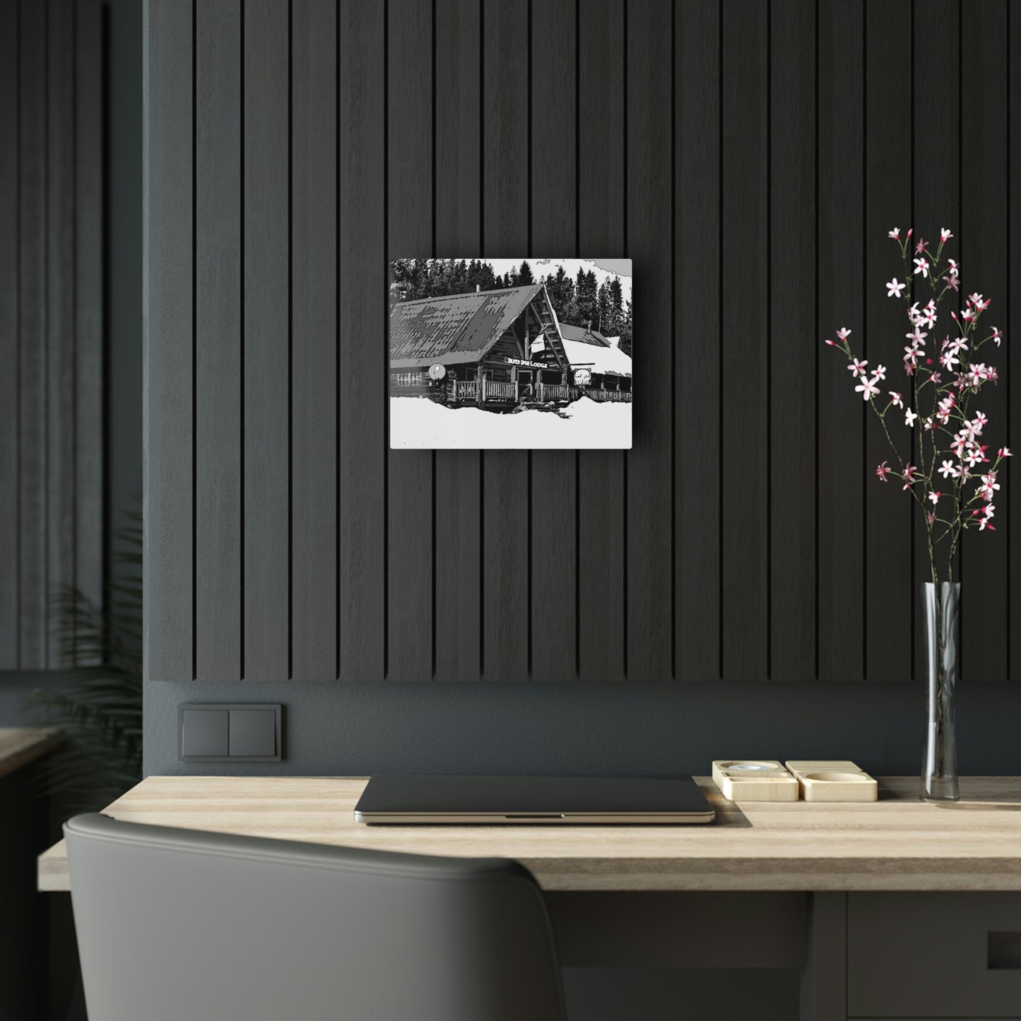 Acrylic Prints ... A Beautiful Lodge & Back-Country Outfitter In A Mountain Town ... 'Dixie, Idaho, November 2022' ... Original Works ...
