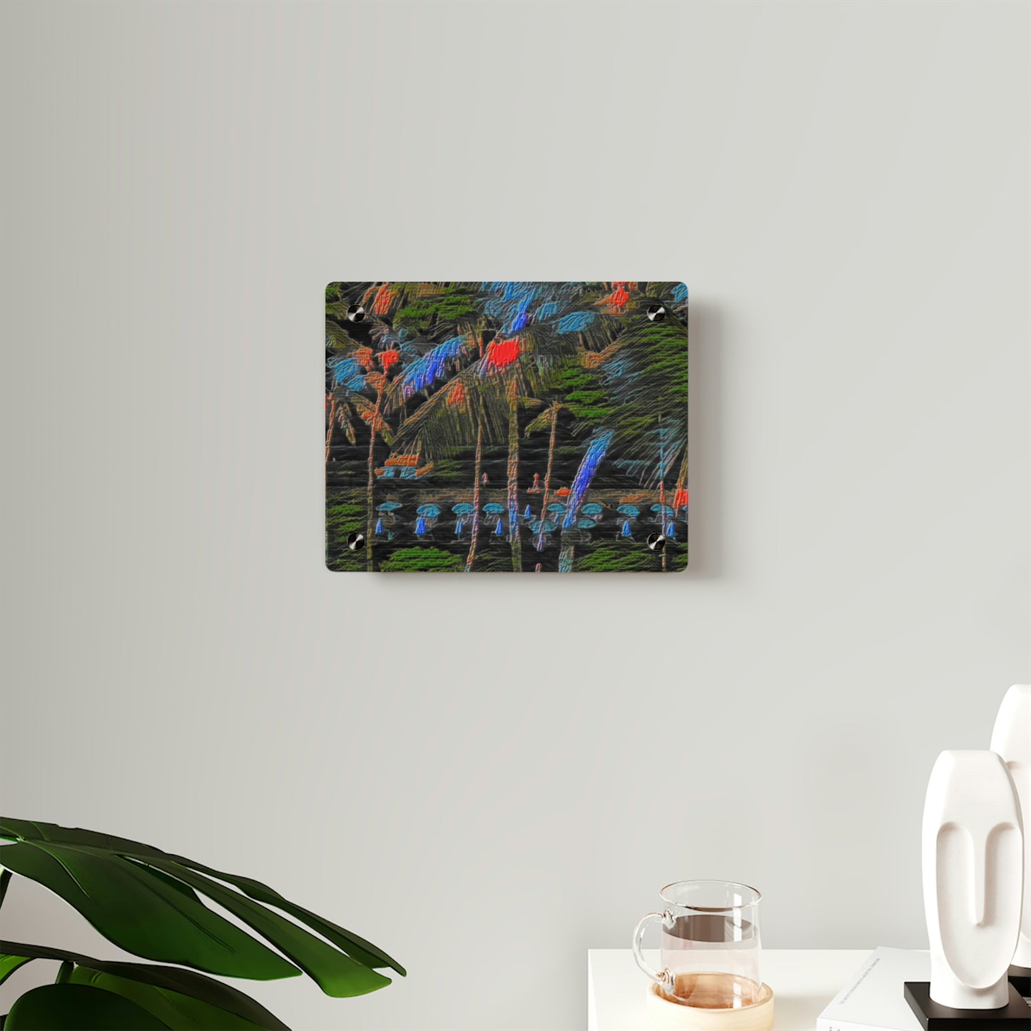Acrylic Wall Art Panels ... "The Royal Hawai'ian: Waikiki Beach_Beach" ... Honolulu, HI ... Ocotber 2014 (Halloween) ... Original Works ...