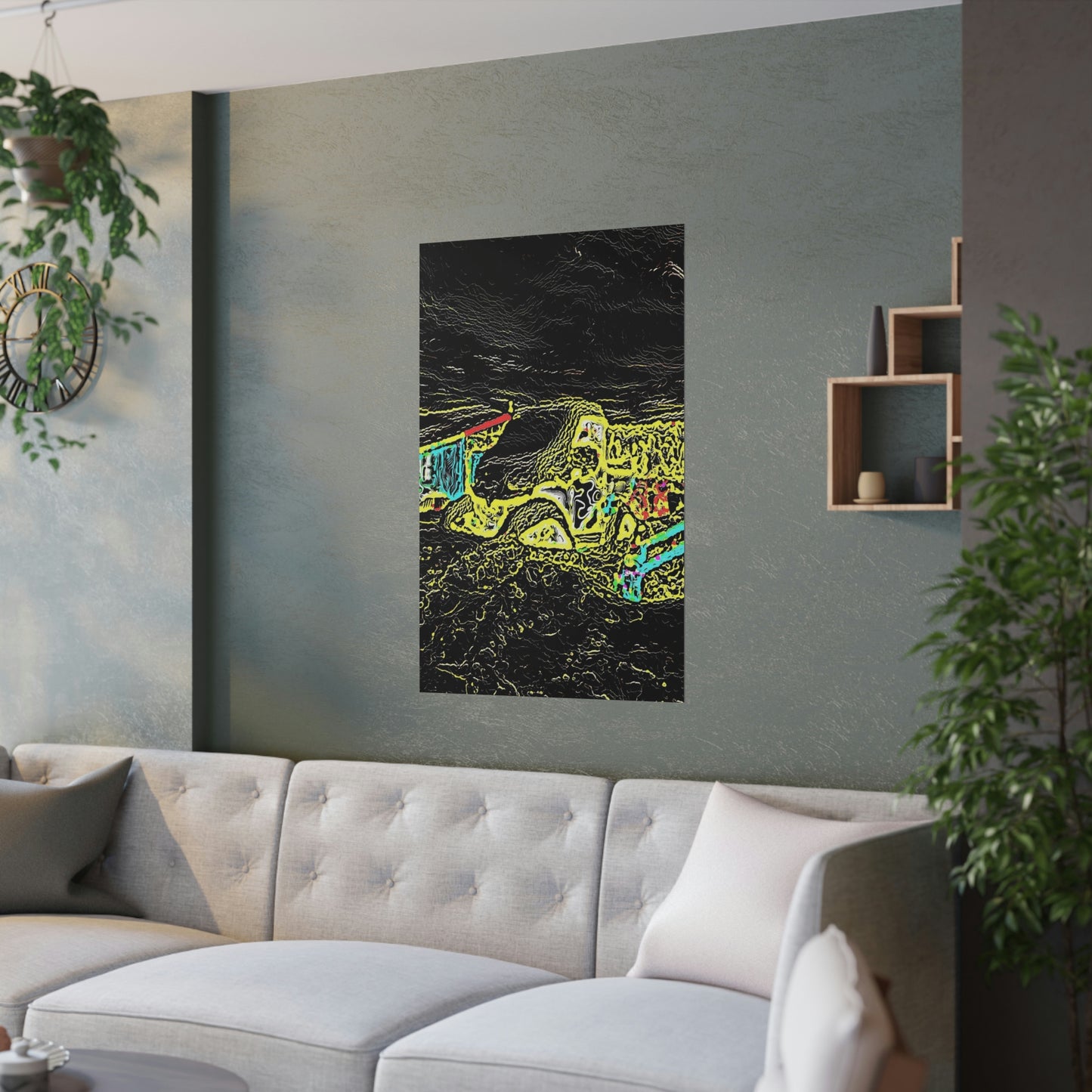 Satin Posters (210gsm) ... "Snow Vehicle In Snow Storm At-Rest" ... Circa 12Mar23 ... Central Idaho ... 18-Hours Rendering Time: Original Works ...