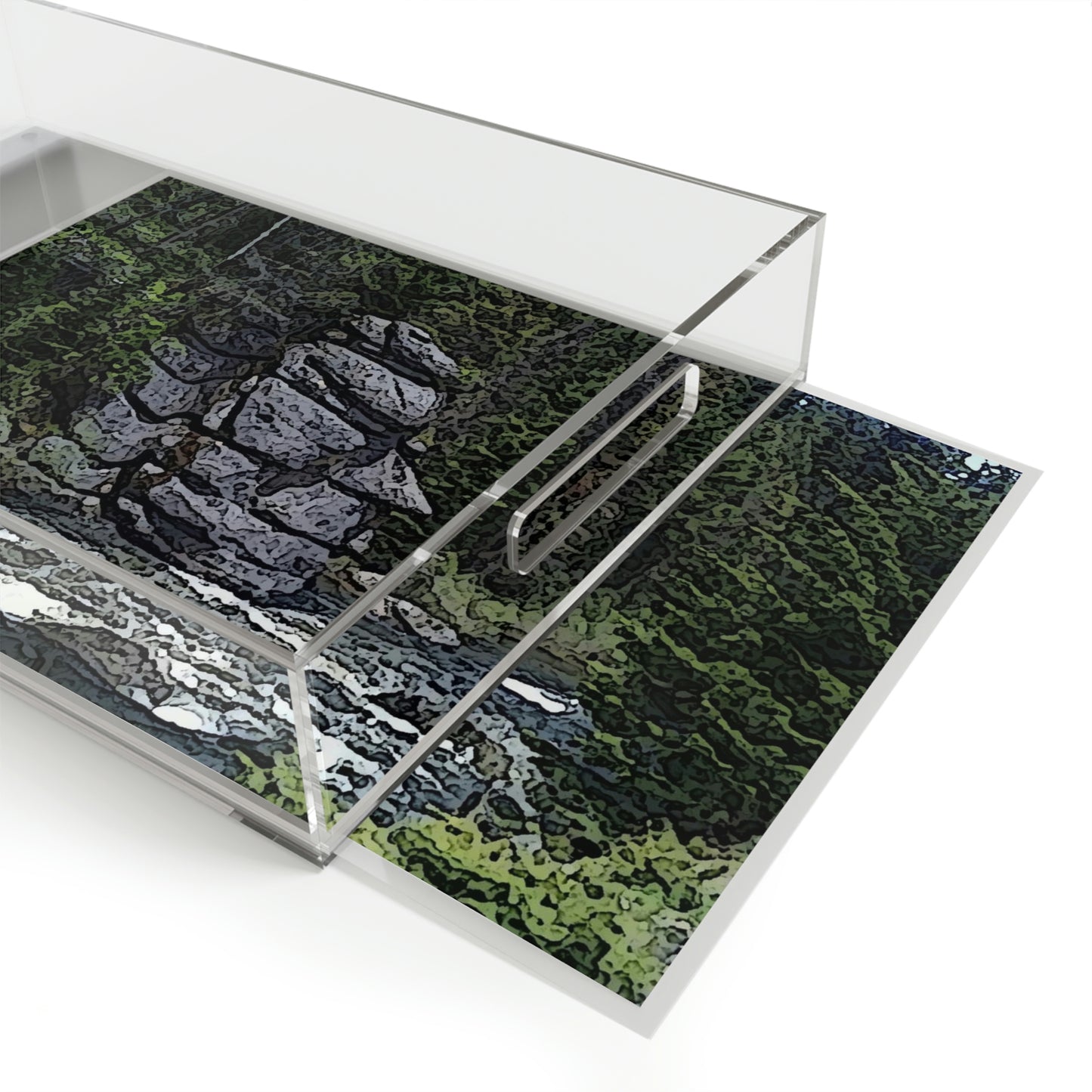 Acrylic Serving Tray ..."I Am Innocent" ... Tricky-Dick Immortalized ... Nixon Rock: Along The River ... Central Idaho, Summer 2020 ... Original Works ...