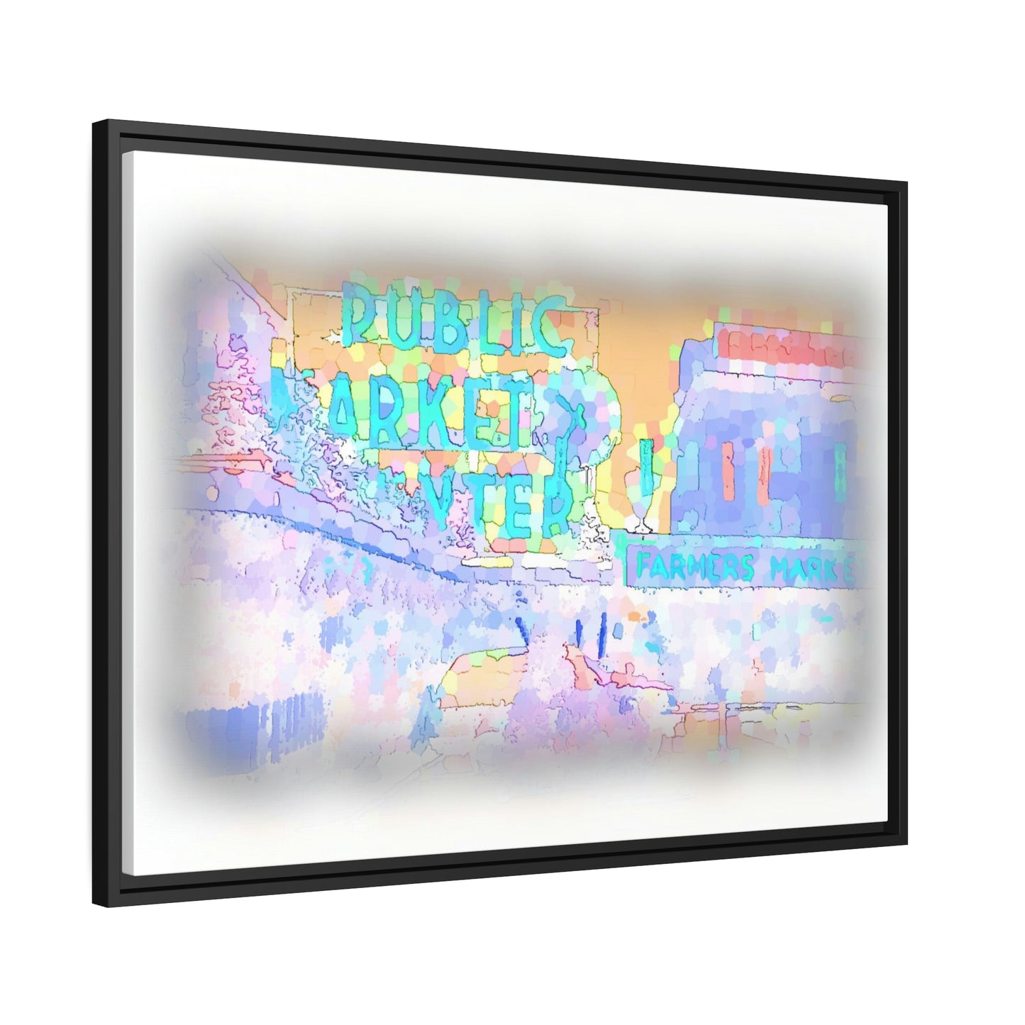 Matte Canvas, Black Frame ... PPM: Pike Place Market ... Original Work ... Winter 2022 ...