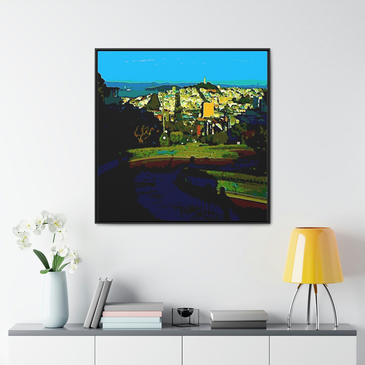 Gallery Canvas Wraps, Square Frame ...  "Lombard Street San Francisco, CA, USA" ... Family Archives 1970's ... Original Works ...