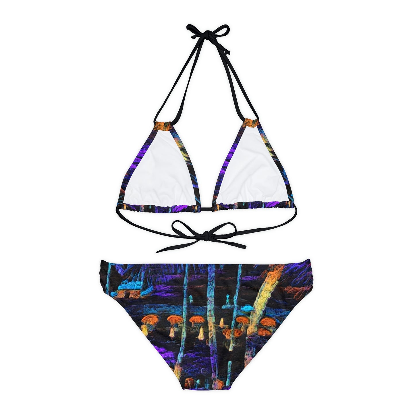 Strappy Bikini Set (AOP) ... "The Royal Hawai'ian: Waikiki Beach_Beach" ... Honolulu, HI ... Ocotber 2014 (Halloween) ... Original Works ...