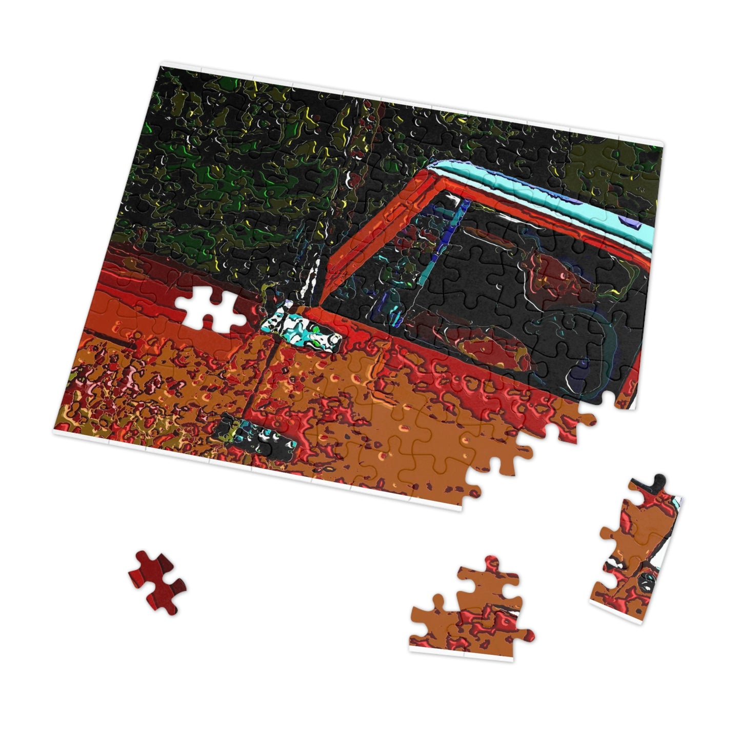 Jigsaw Puzzle (30, 110, 252, 500,1000-Piece) ... How-To-Drive-Idaho's-Mountain_Roads ... "Like A Professional'" ... "Truckin' Like The Doo-Dah-Man" ...