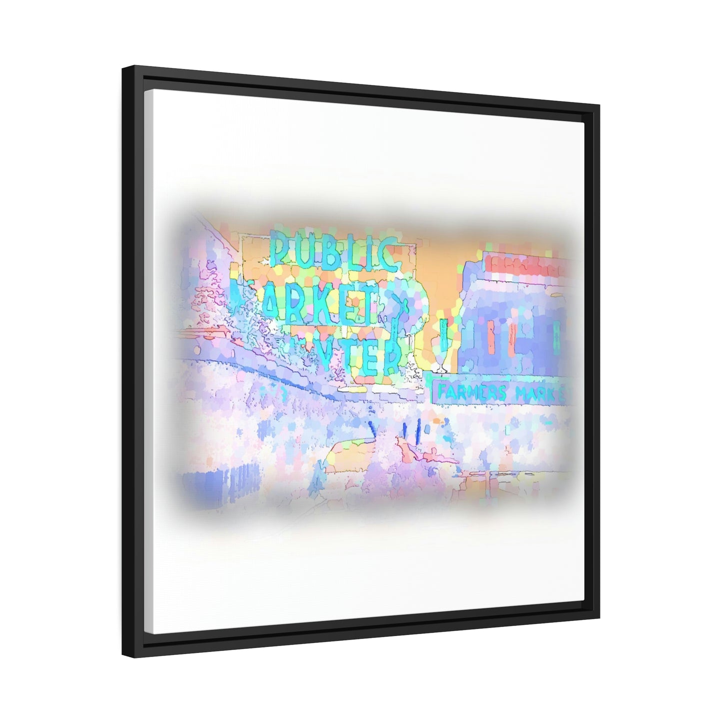 Matte Canvas, Black Frame ... PPM: Pike Place Market ... Original Work ... Winter 2022 ...