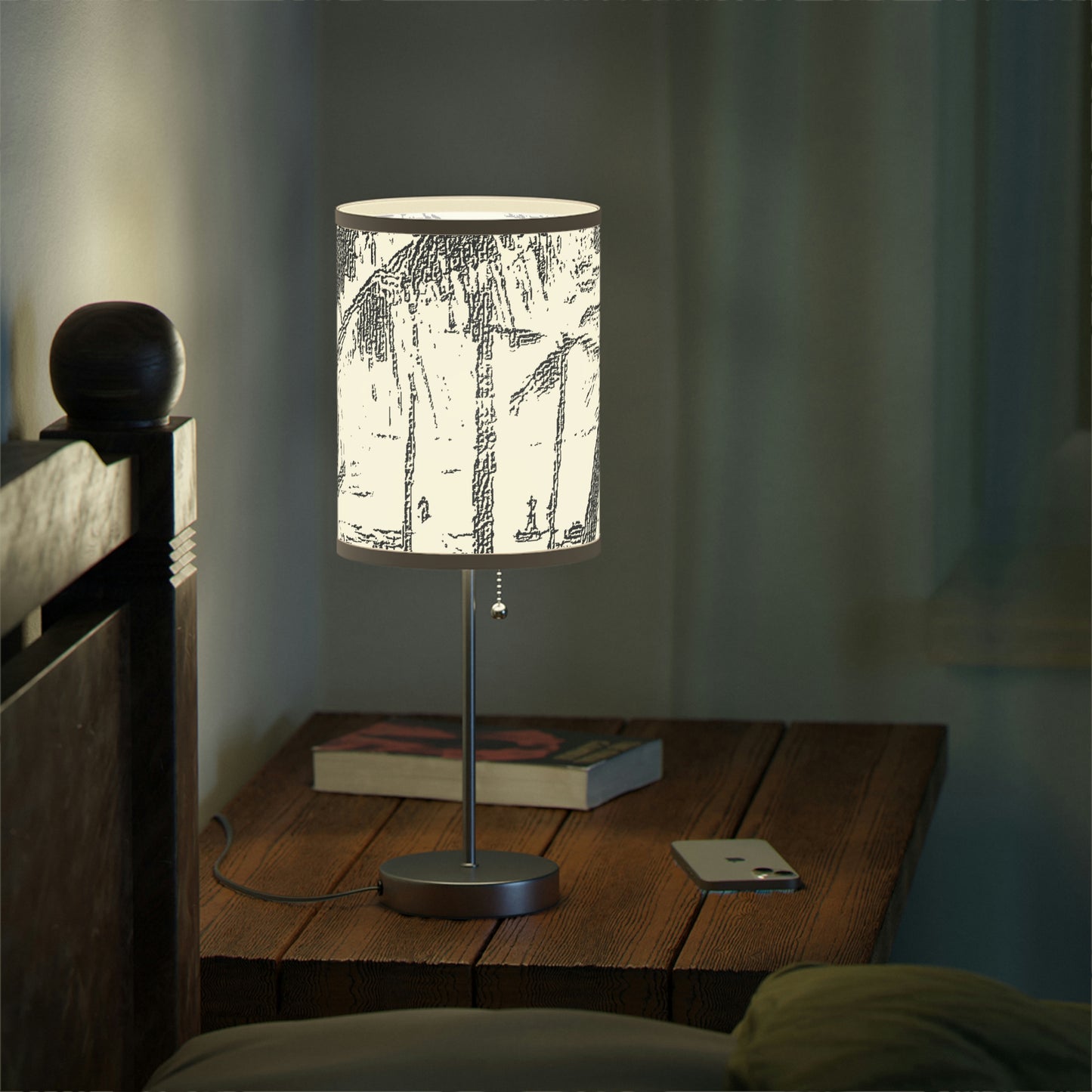Lamp on a Stand, US|CA plug ... "The Royal Hawai'ian: Waikiki Beach_Beach" ... Honolulu, HI ... Ocotber 2014 (Halloween) ... Original Works ...