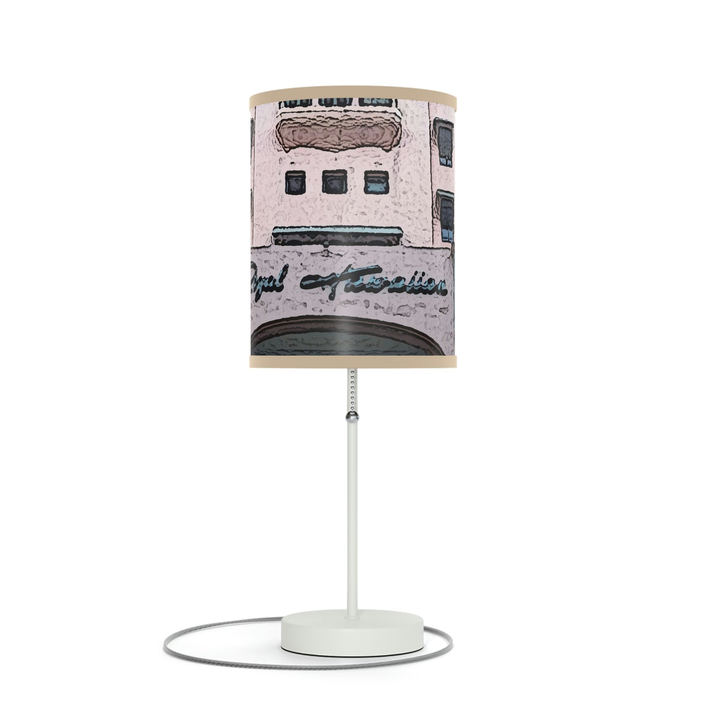 Lamp on a Stand, US|CA plug ...  "La Grande Entree" At: 'The Pink Palace' ... The Royal Hawai'ian ... Honolulu, HI ... '27Oct2014' ... Original Works ...