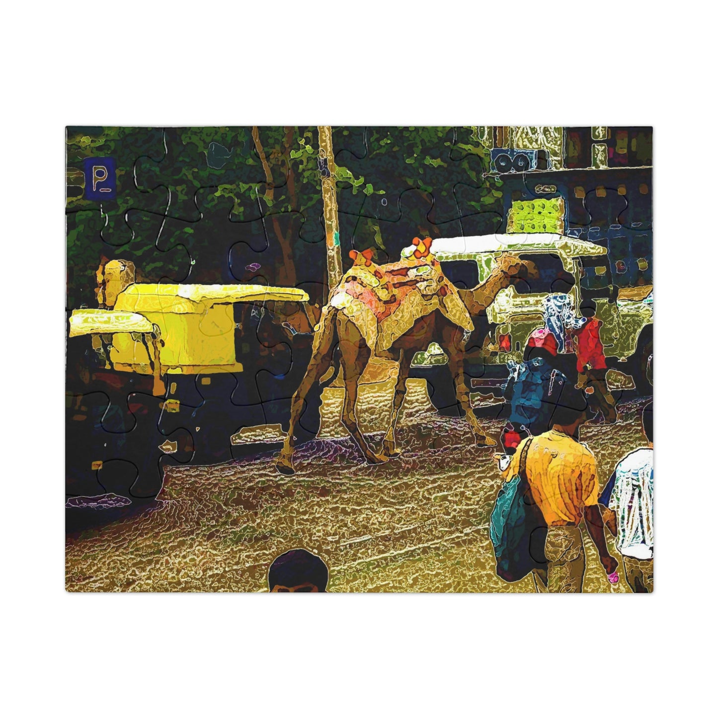 Jigsaw Puzzle (30, 110, 252, 500,1000-Piece) ... "Truckin'-Up-To-Buffalo ... 'Oops - Wrong Country' ... Truckin'-Up-To-New Delll -'E' ... " ... (Delhi, India) ... 5July2007. Original Works ...