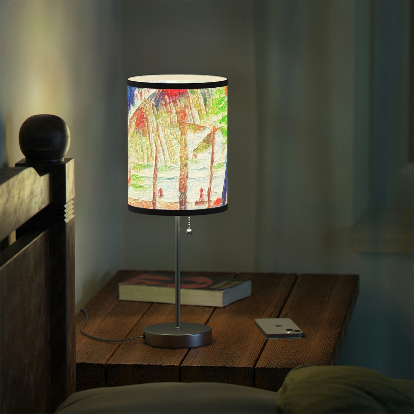 Lamp on a Stand, US|CA plug ... "The Royal Hawai'ian: Waikiki Beach_Beach" ... Honolulu, HI ... Ocotber 2014 (Halloween) ... Original Works ...