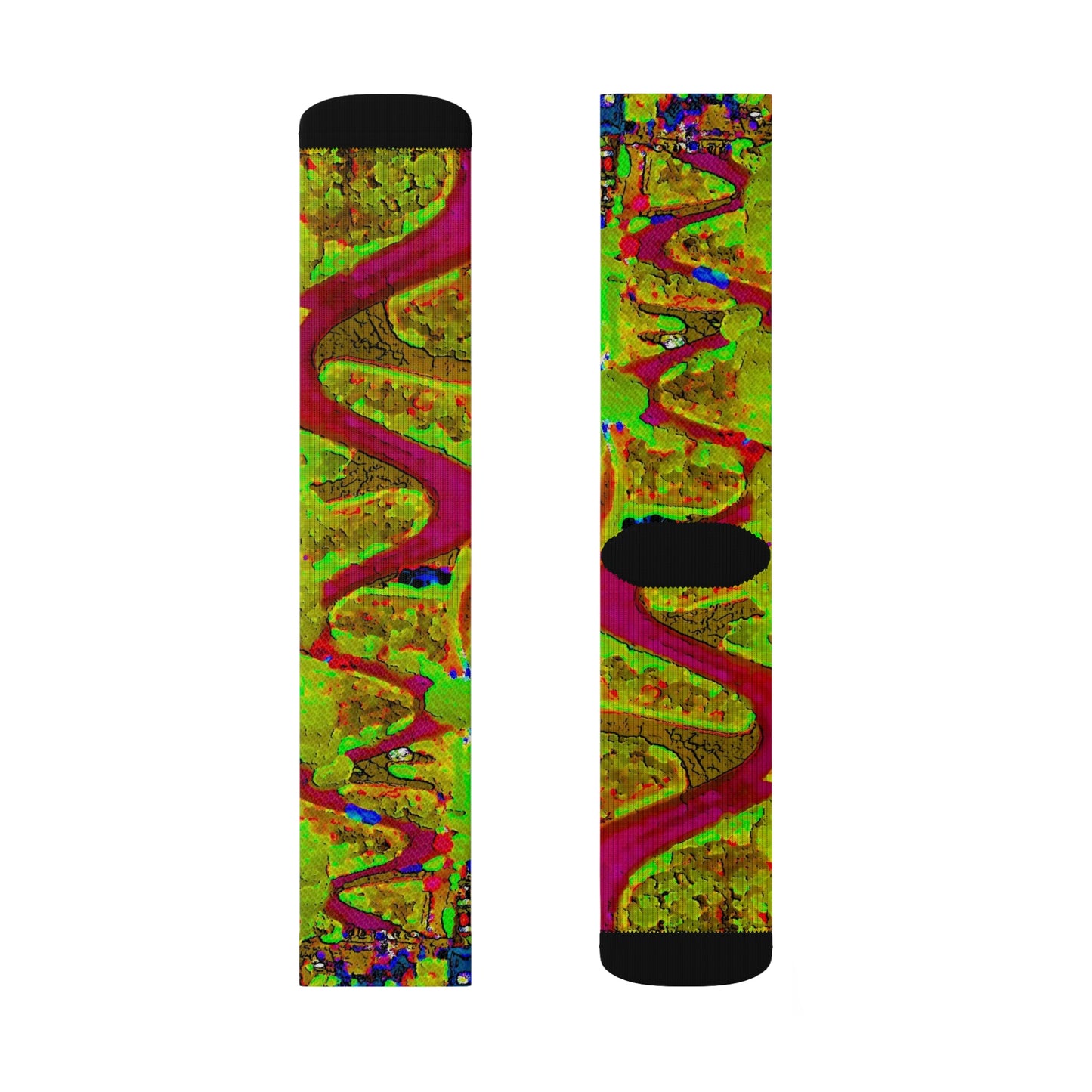 Sublimation Socks ... A Crazy Street ... 'Eight Winding Curve-Switchbacks' ... "Lombard Street, San Francisco, CA' ... Family Archives: 1970's ... Original Works ...