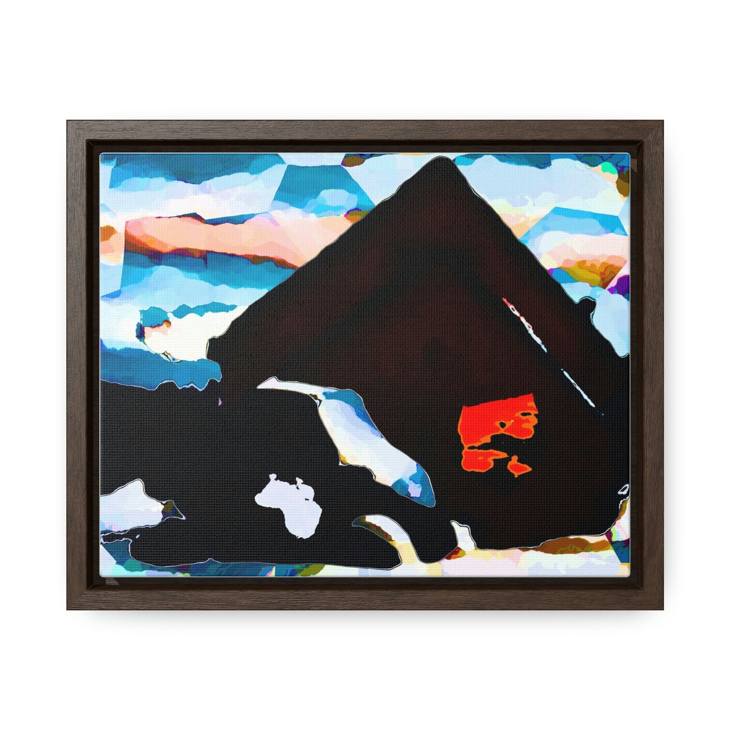 Gallery Canvas Wraps, Horizontal Frame ... After An Intense Snow Storm ... 'Digging Out' ... A Vehicle & Cabin "In The Mountains" ... March 2023 ... Original Works ...